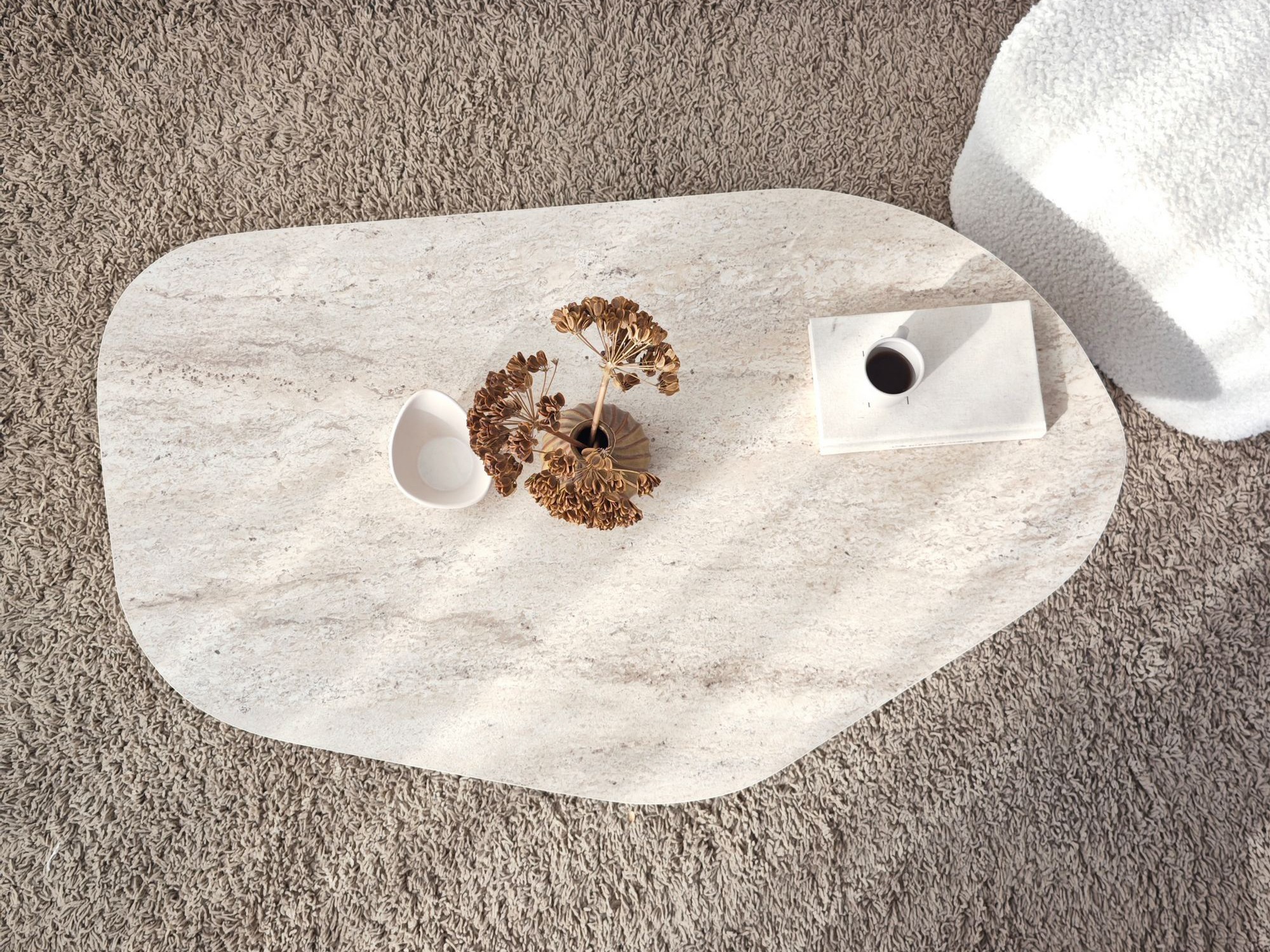 Mesa de centro Kailua 2637 (Travertino claro)