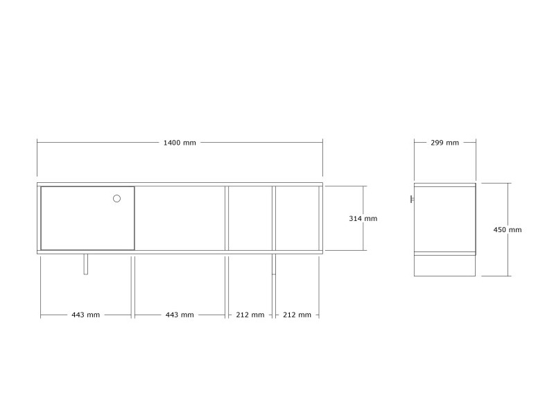 Mueble TV Kailua 2642