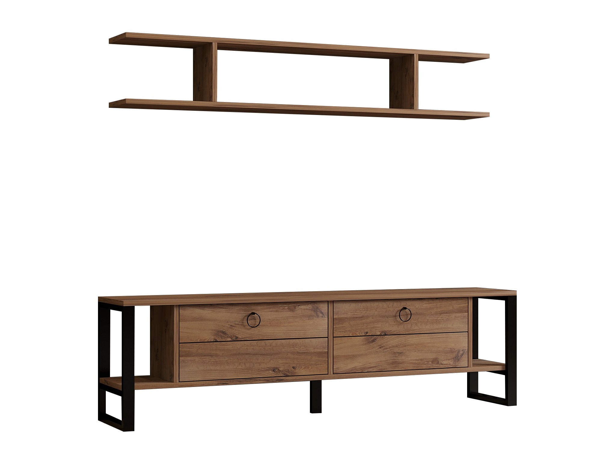 Conjunto de salón Kailua 2643 (Pino oscuro)