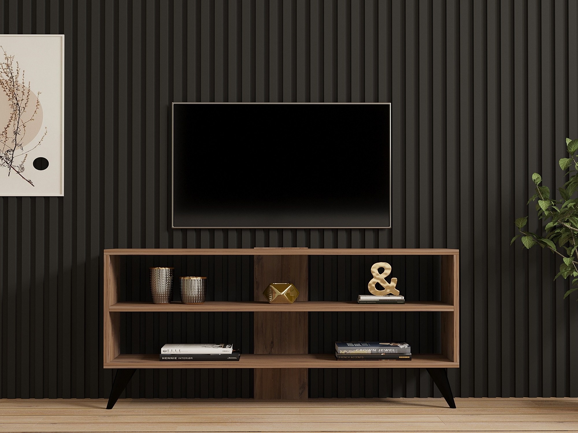 Mueble TV Kailua 2591 (Pino oscuro)