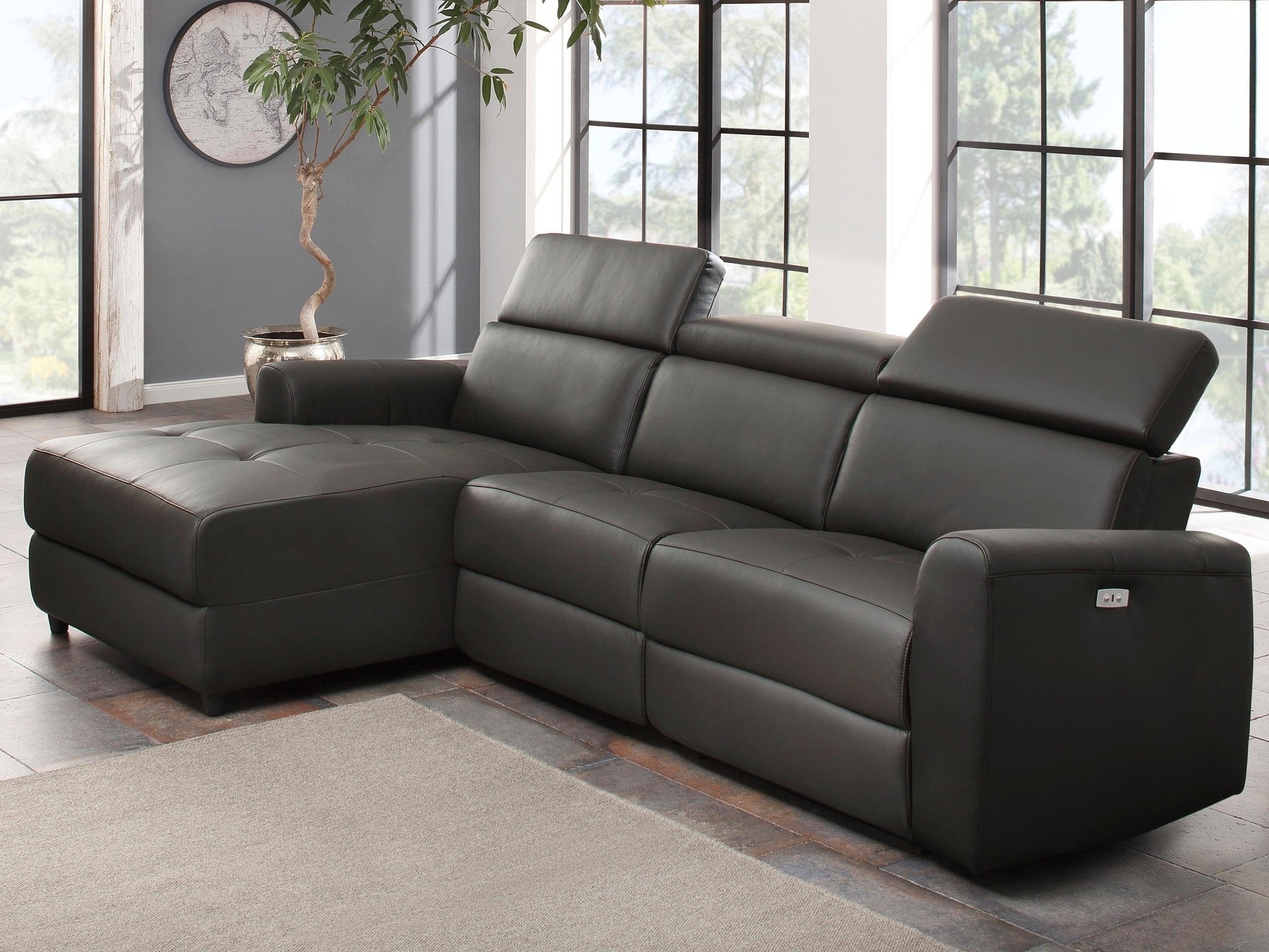 Sillón reclinable de ángulo suave Denton 1490 (Marrón)