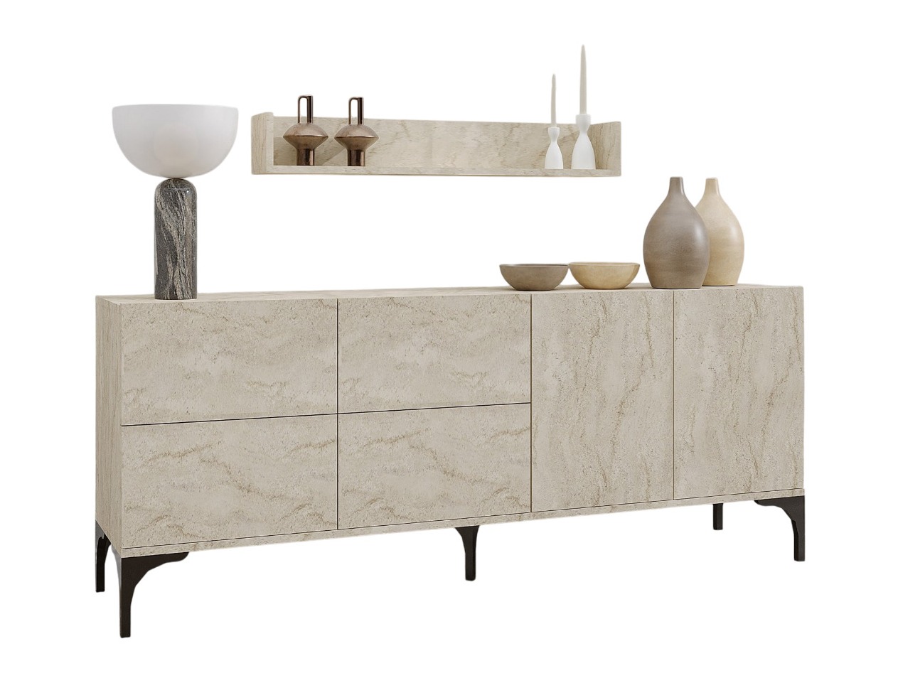 Aparador Vestesu 140 (Claro Travertine)