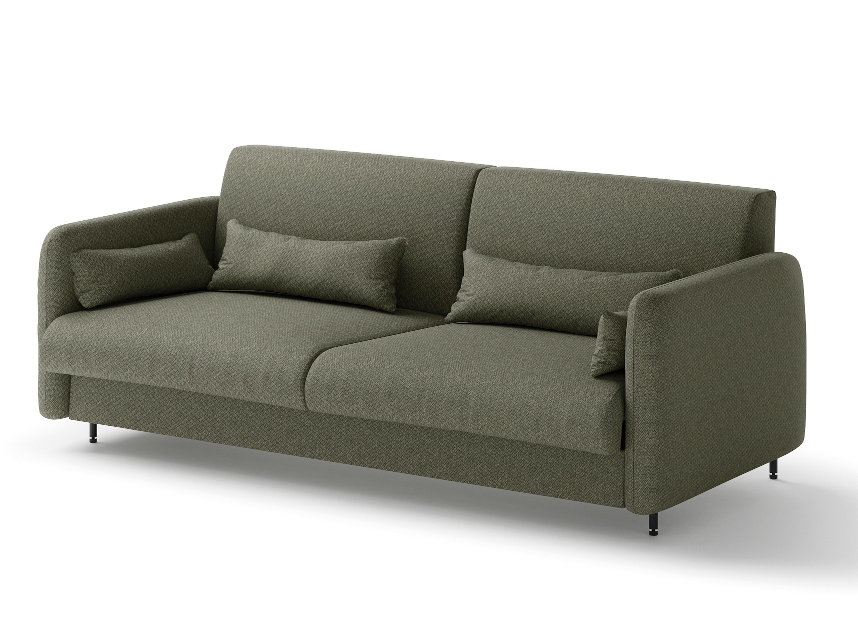 Cama plegable Concept Lenart VII (Cachemira + Verde)