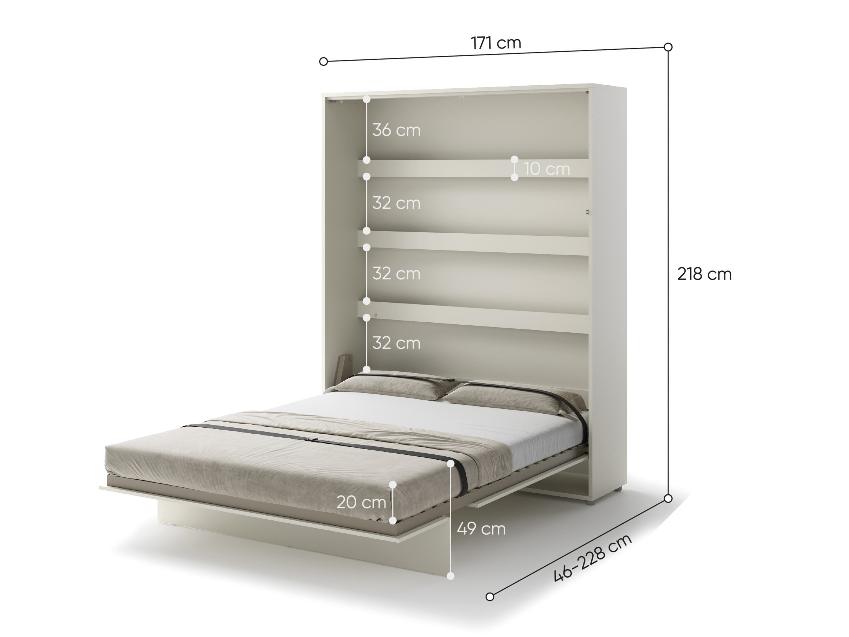 Cama plegable Concept Lenart VII (Cachemira + Verde)