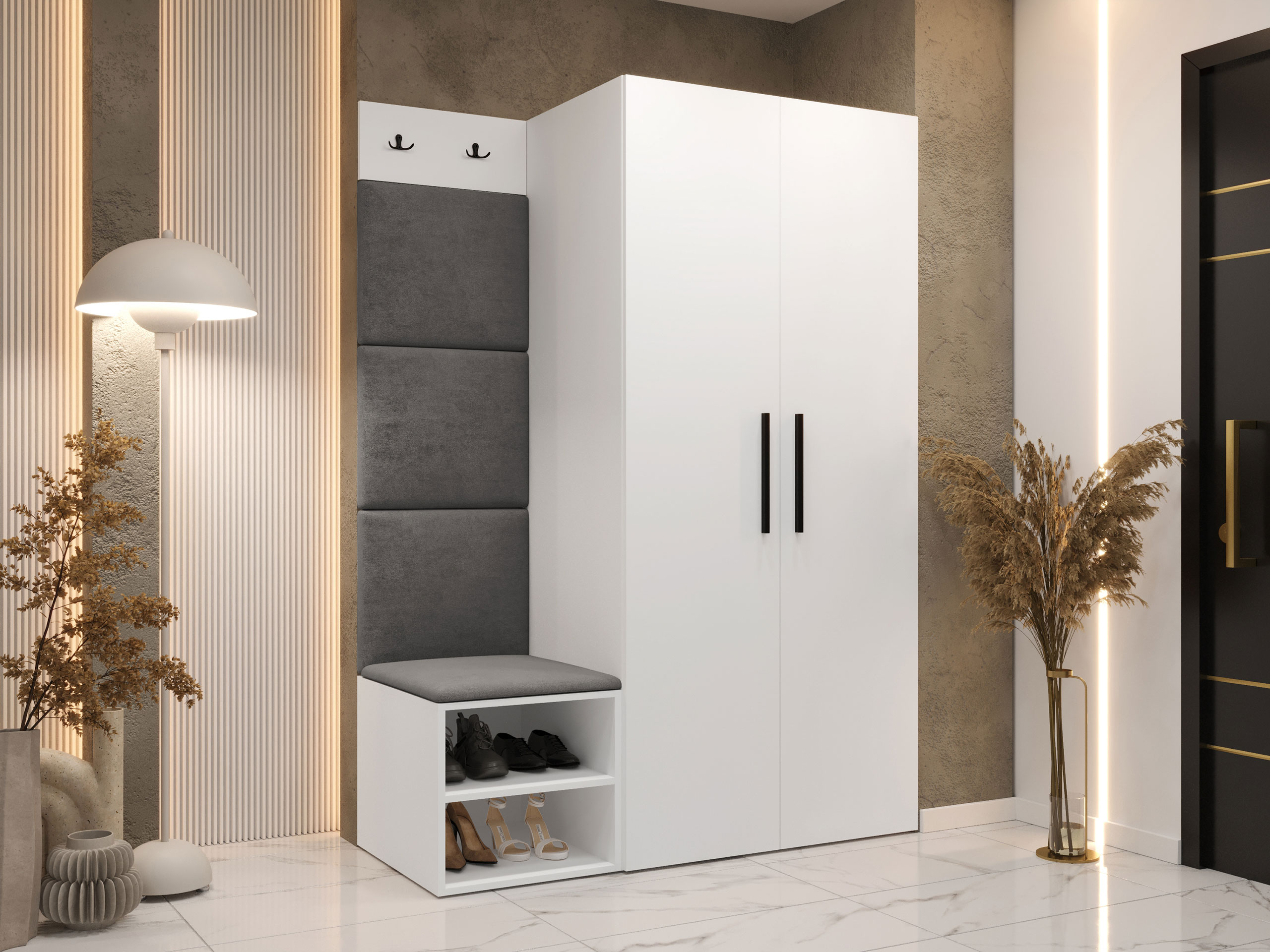 Conjunto para recibidor Hartford 523 (Blanco)