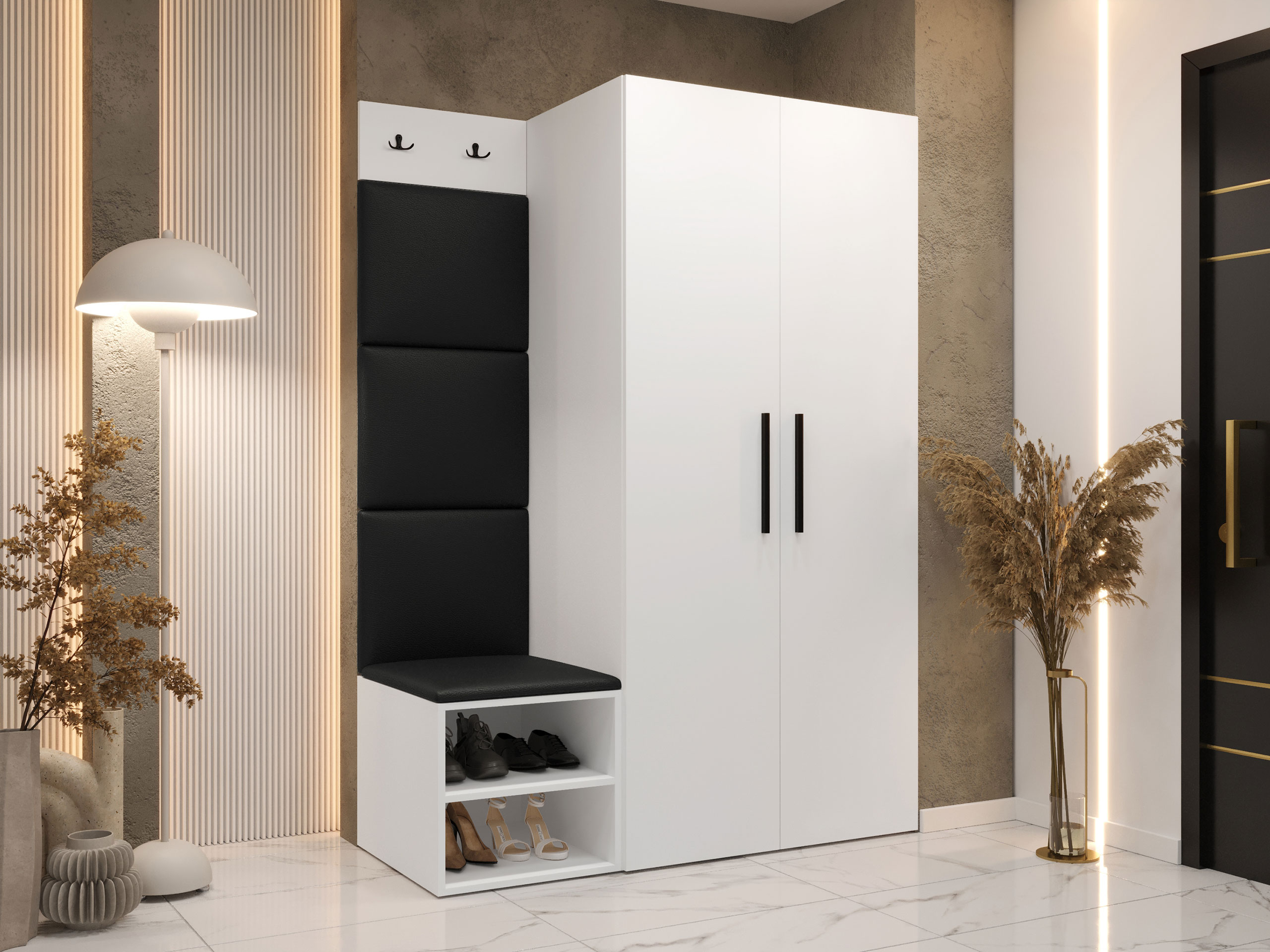 Conjunto para recibidor Hartford 523 (Blanco)