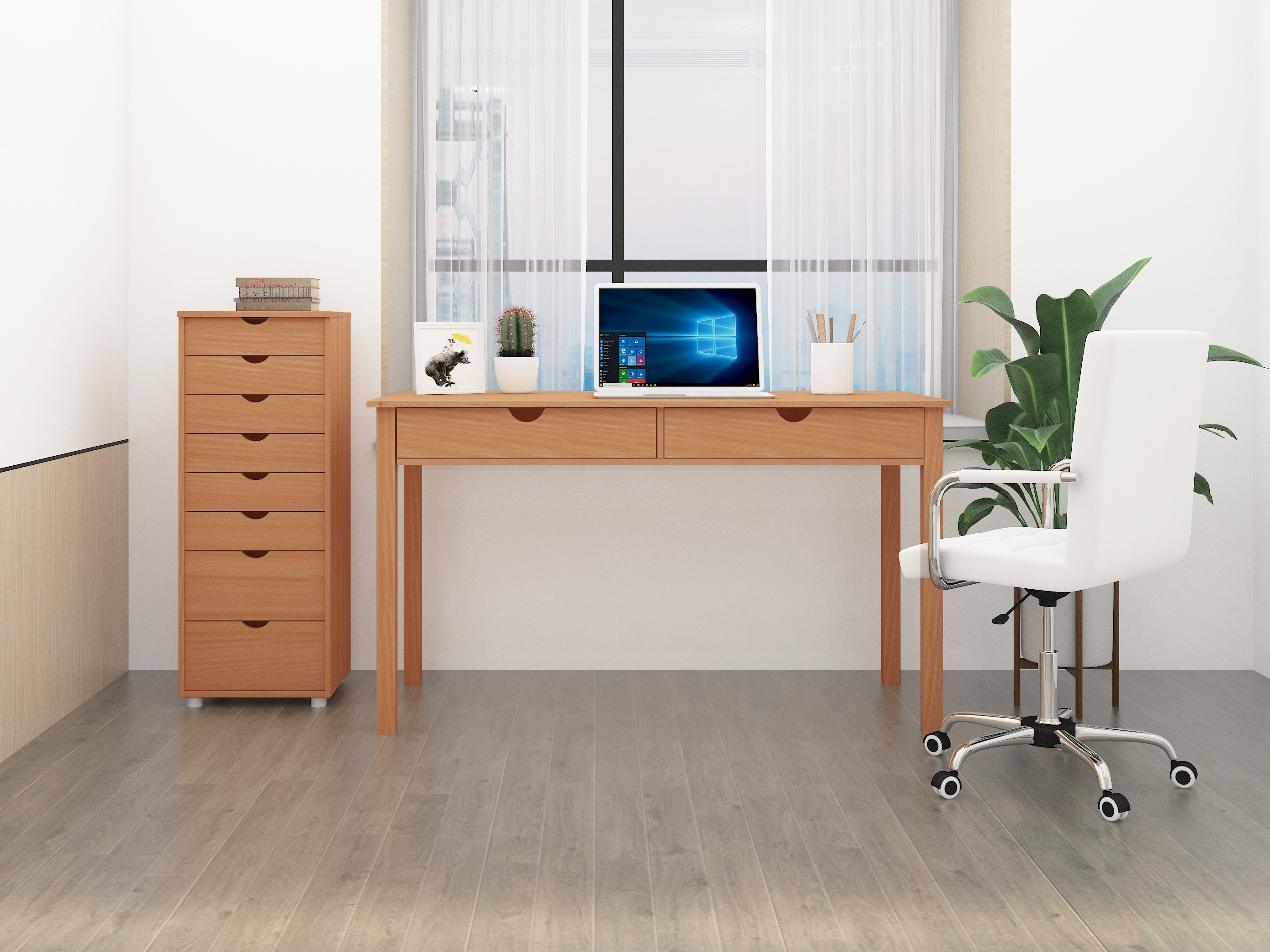 Mesa de oficina Denton 134 (Luminoso madera)