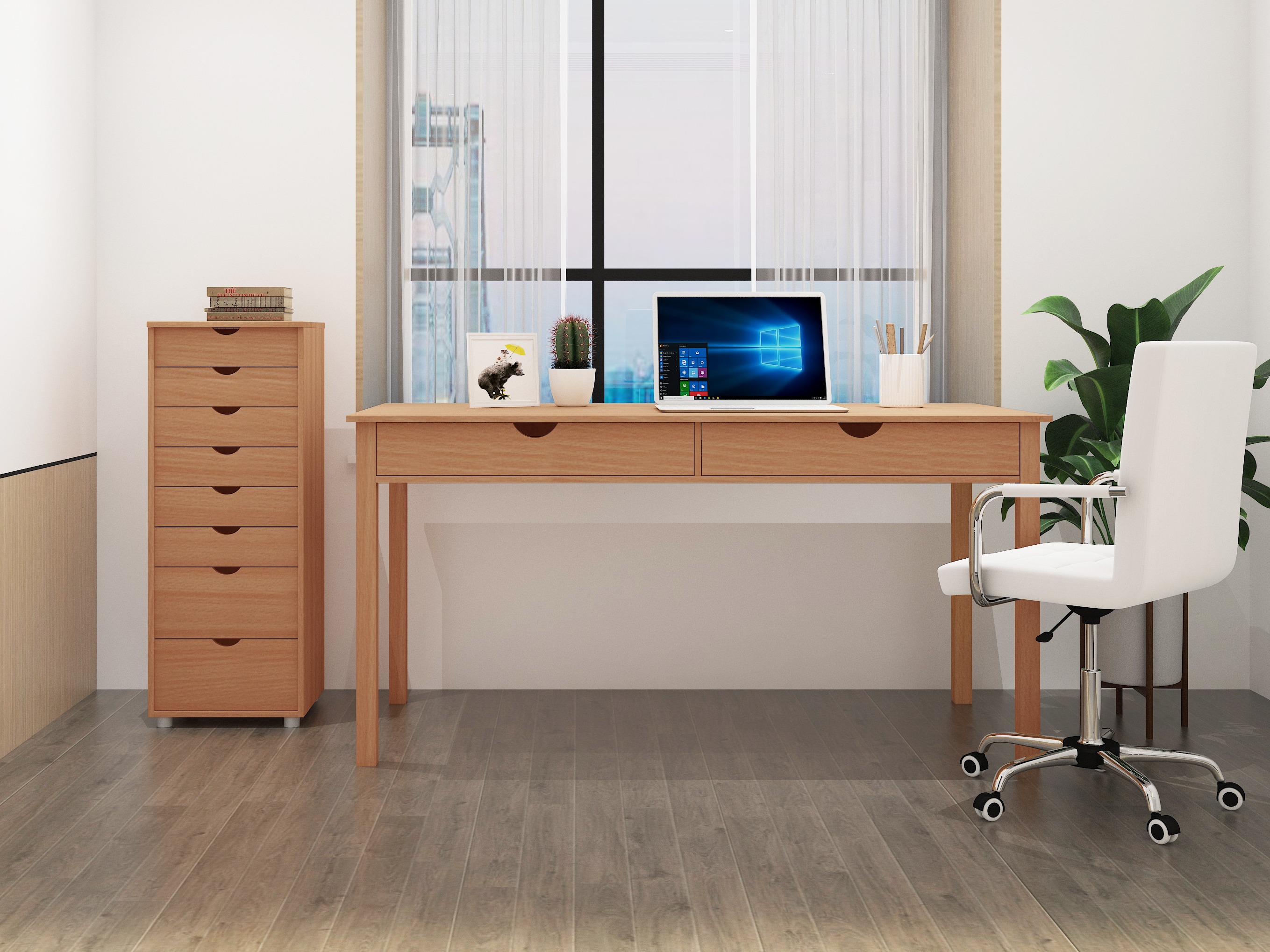 Mesa de oficina Denton 592 (Luminoso madera)