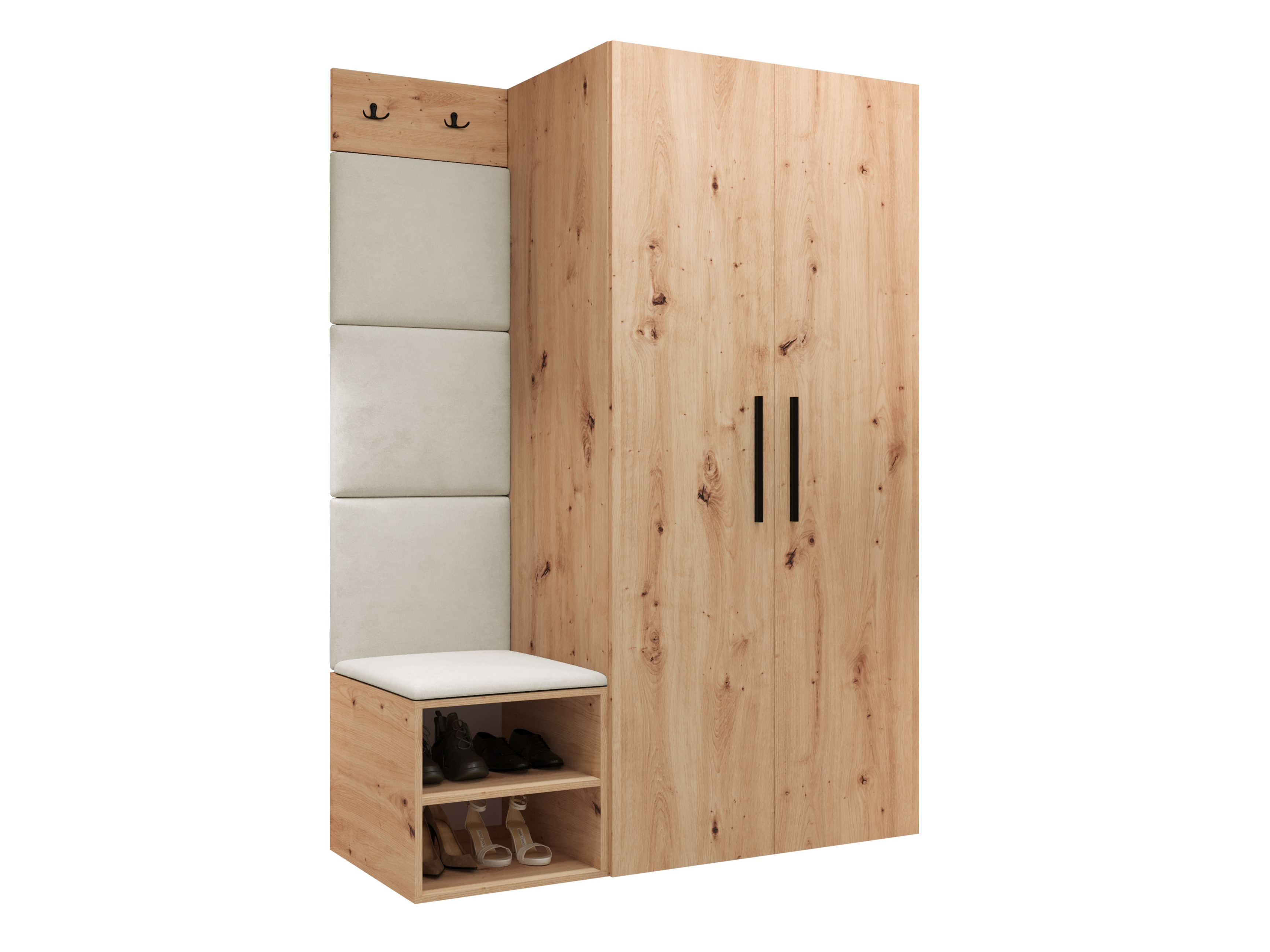 Conjunto para recibidor Hartford 523 (Roble Artisan)