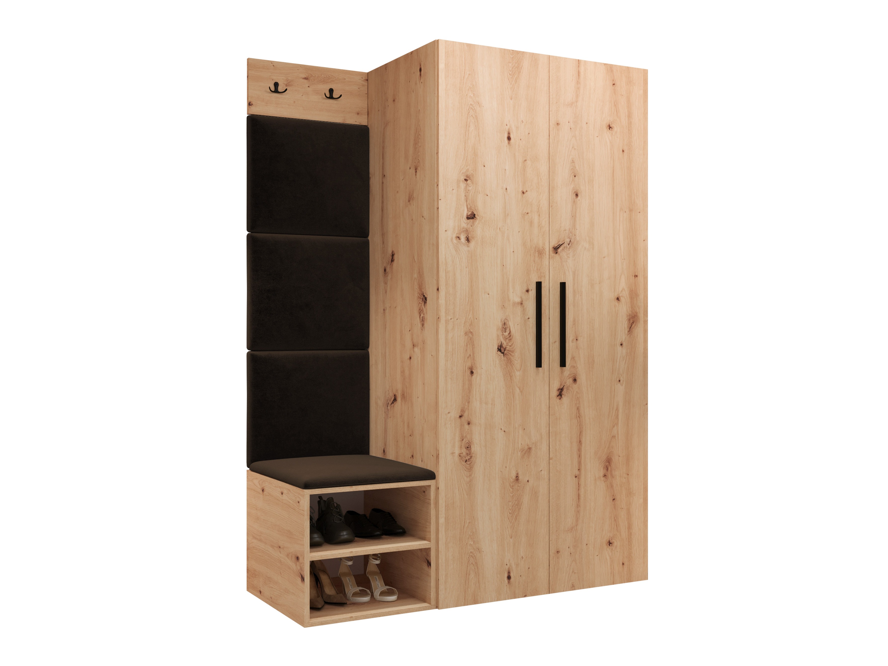 Conjunto para recibidor Hartford 523 (Roble Artisan)
