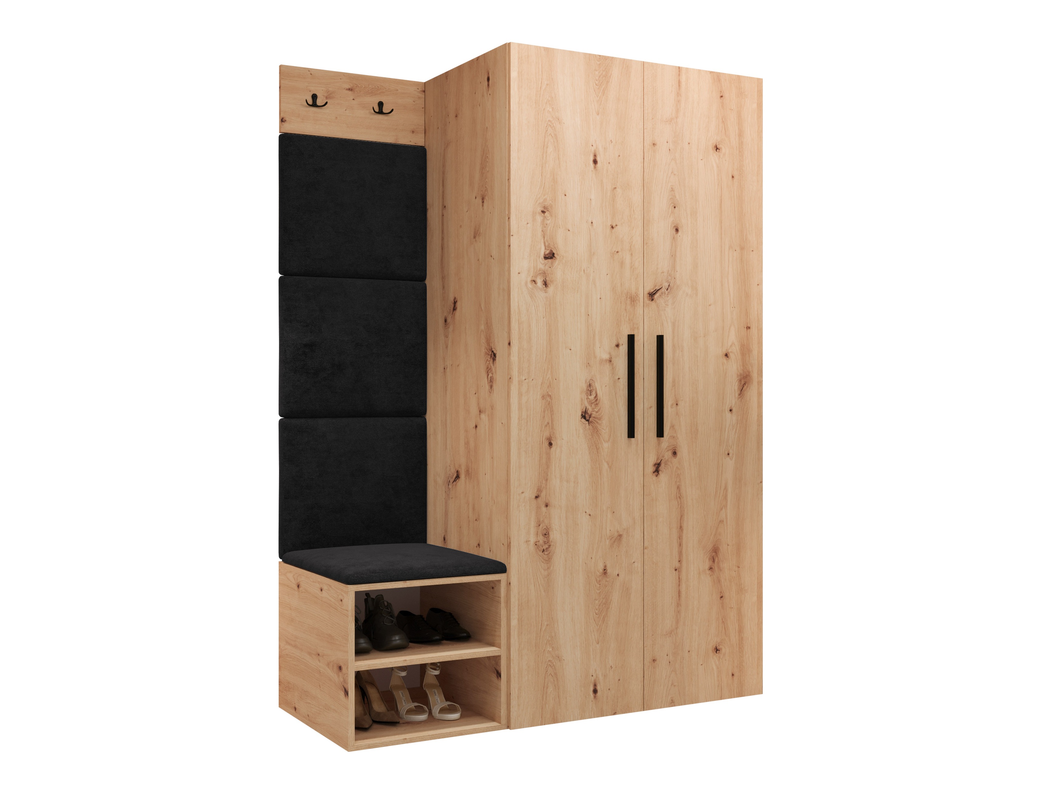 Conjunto para recibidor Hartford 523 (Roble Artisan)