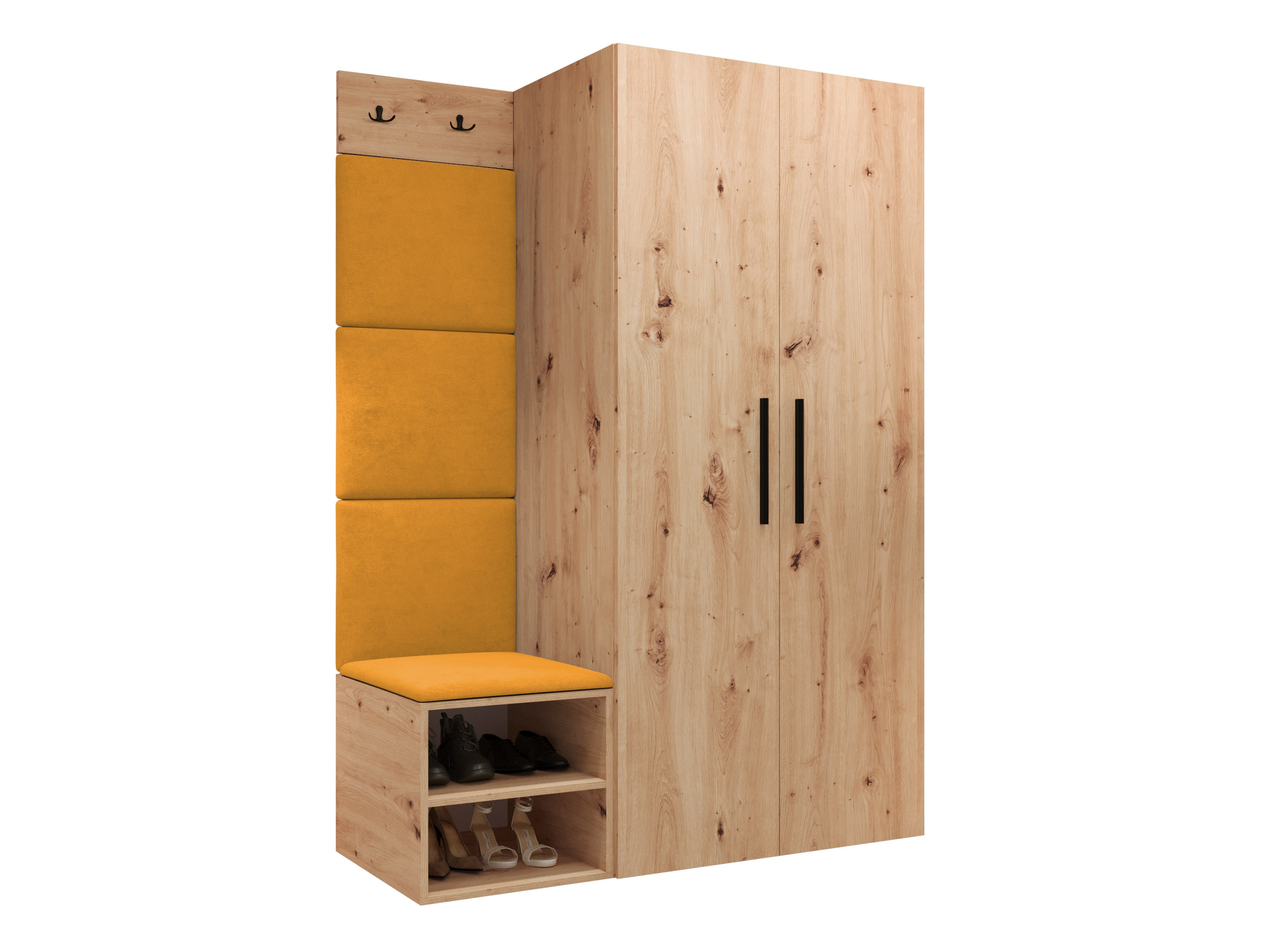 Conjunto para recibidor Hartford 523 (Roble Artisan)