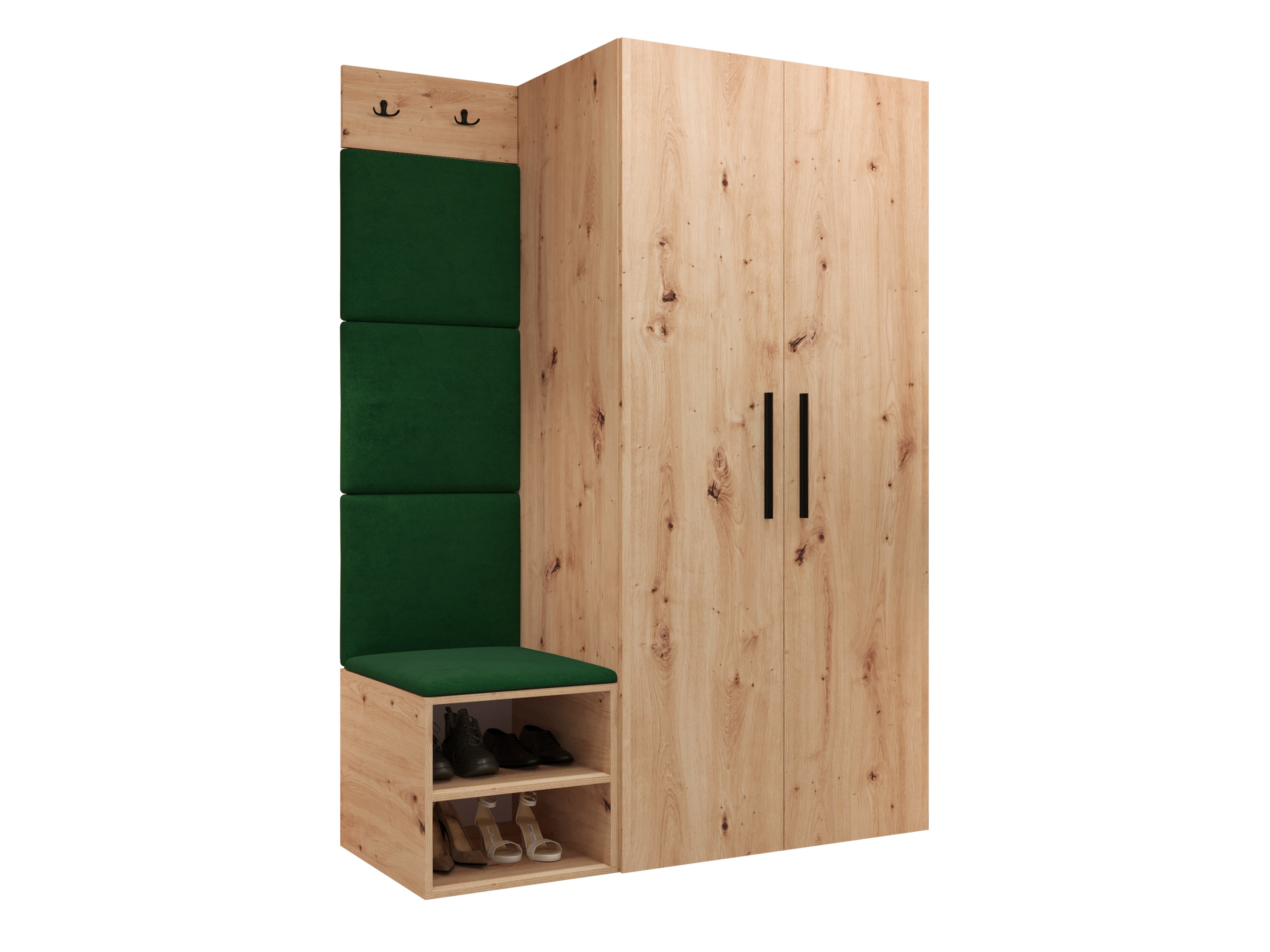 Conjunto para recibidor Hartford 523 (Roble Artisan)
