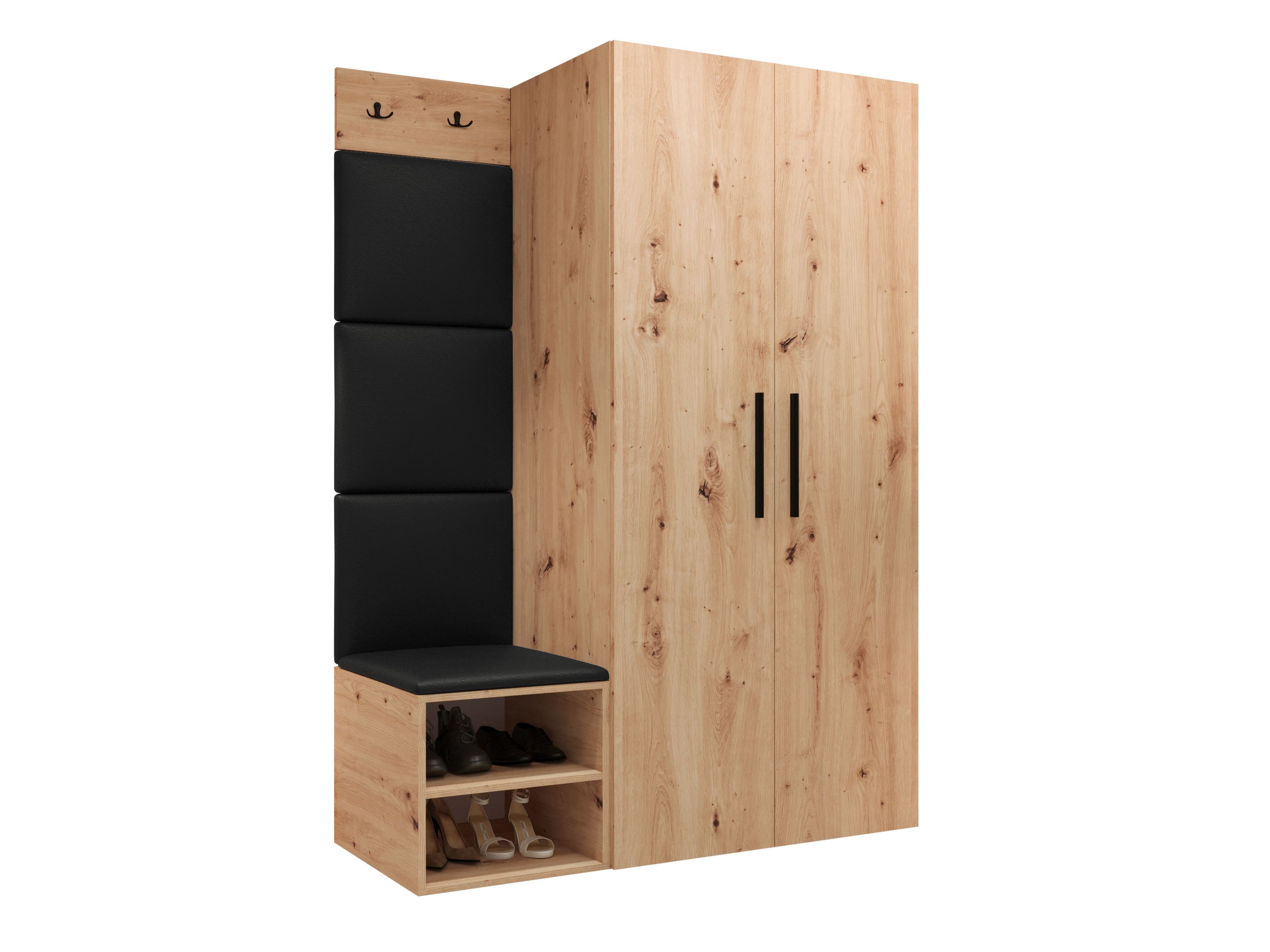 Conjunto para recibidor Hartford 523 (Roble Artisan)