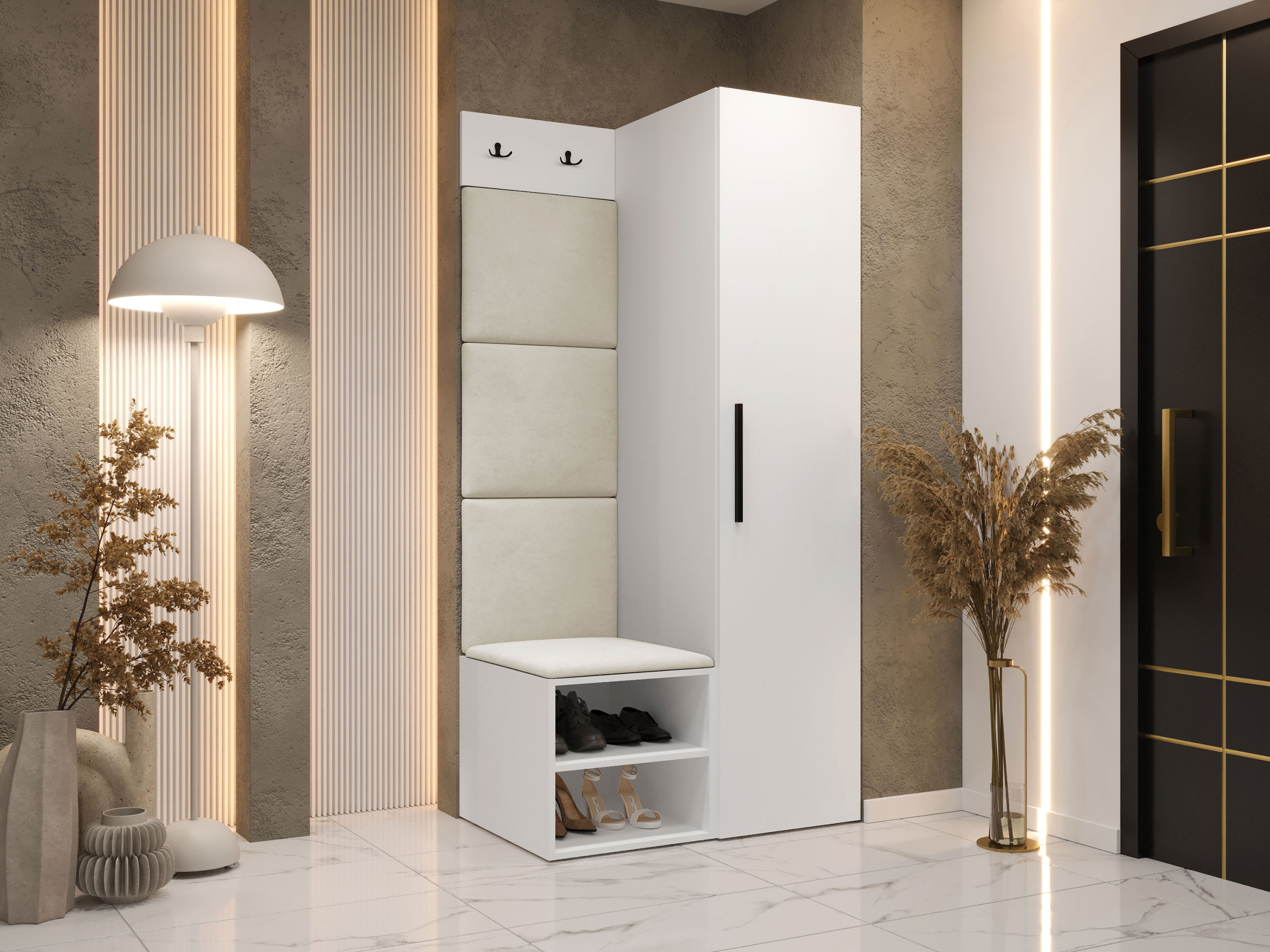 Conjunto para recibidor Hartford 524 (Blanco)