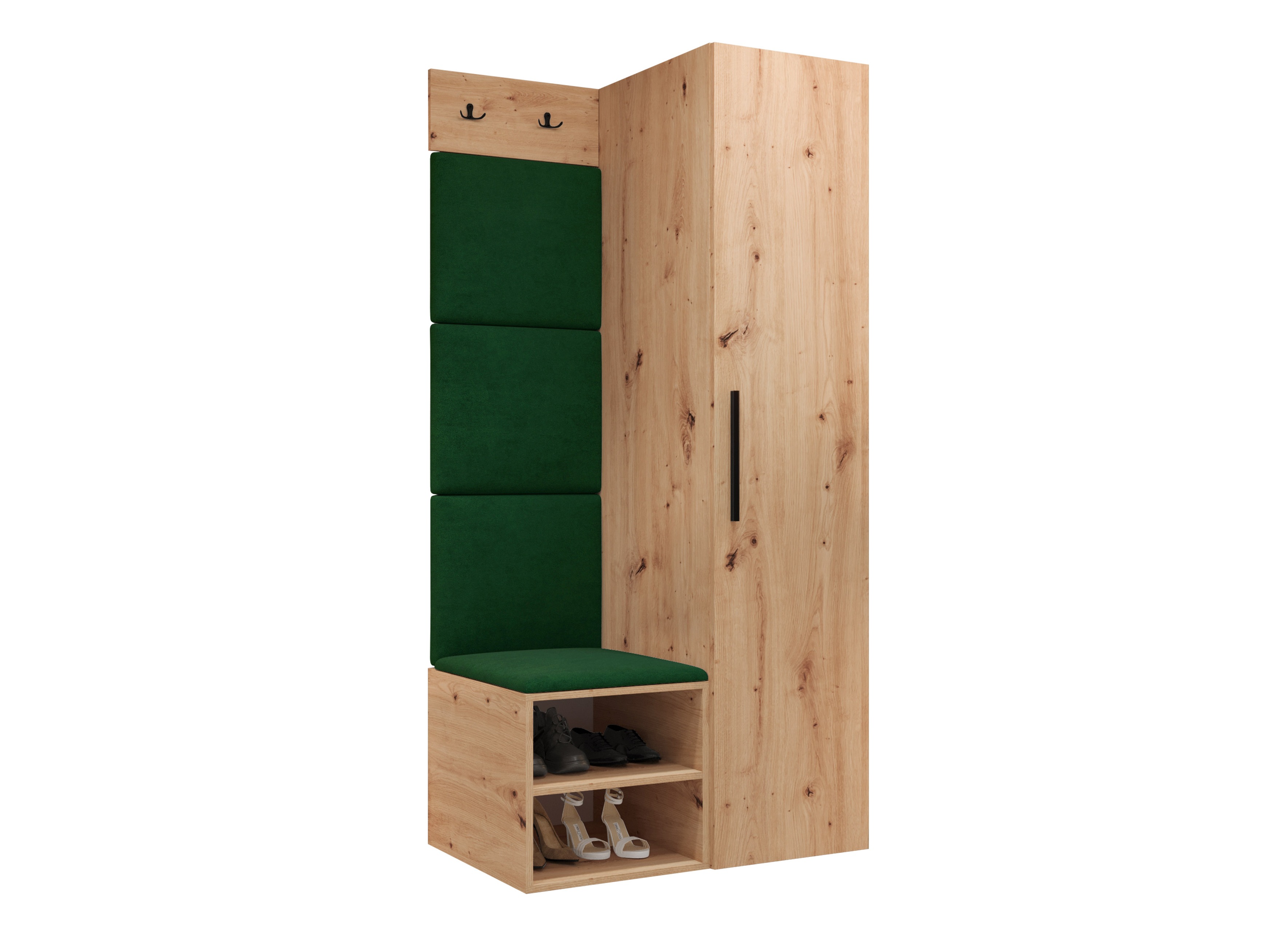 Conjunto para recibidor Hartford 524 (Roble Artisan)