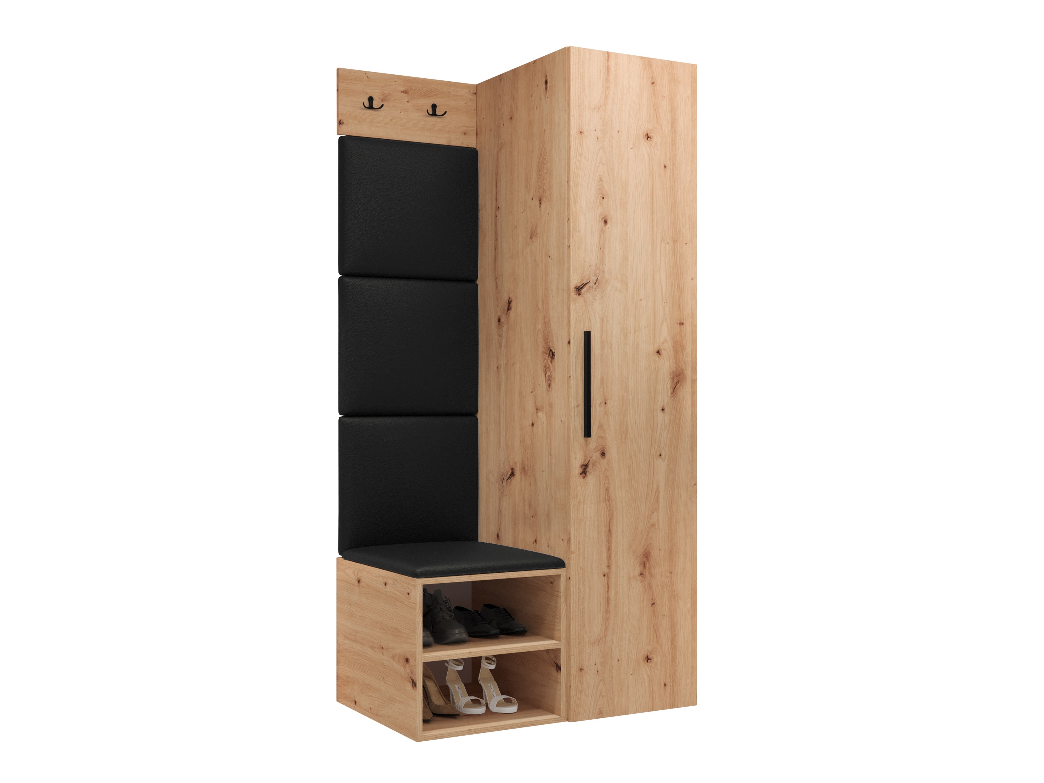 Conjunto para recibidor Hartford 524 (Roble Artisan)