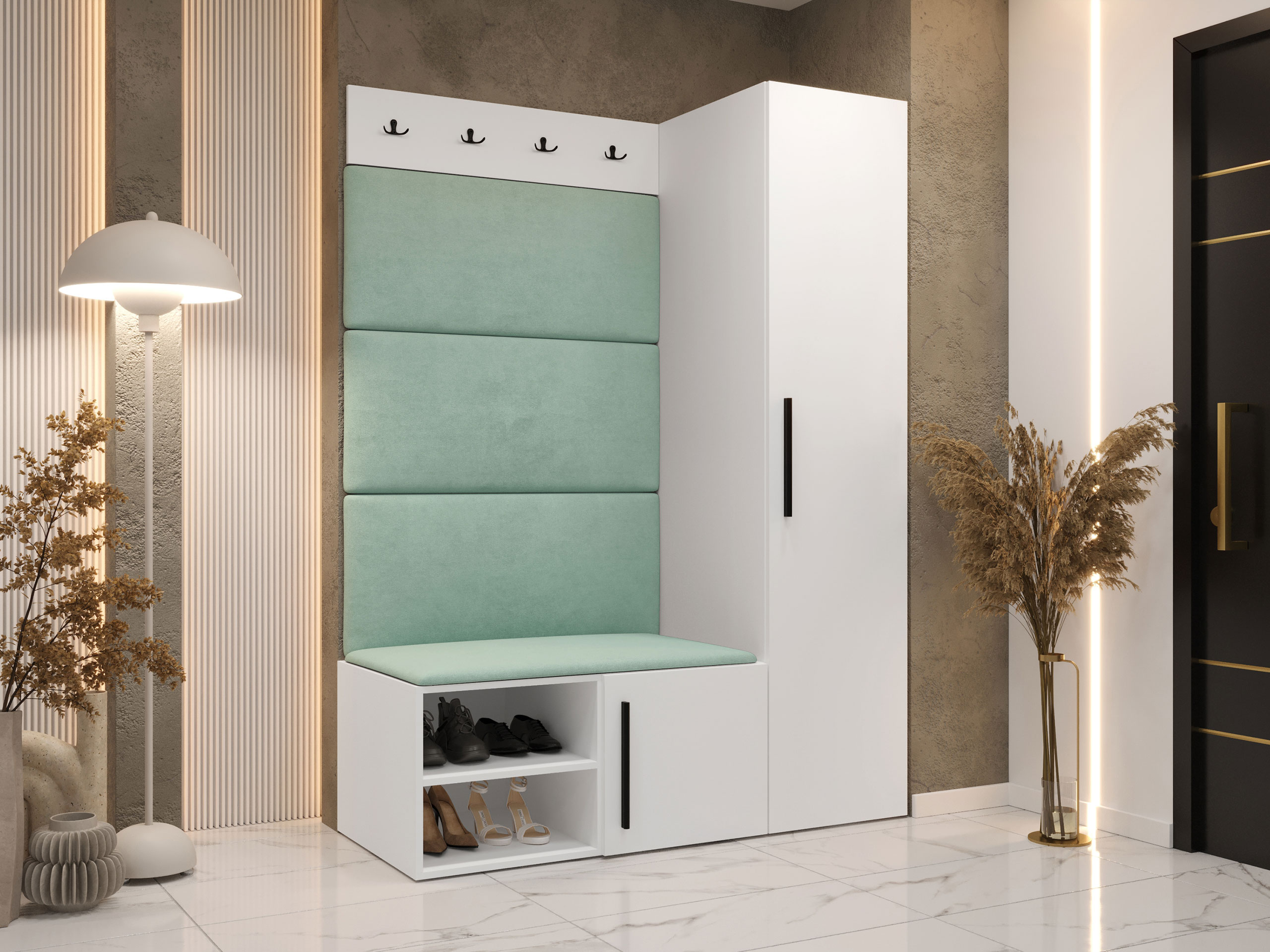 Conjunto para recibidor Hartford 525 (Blanco)