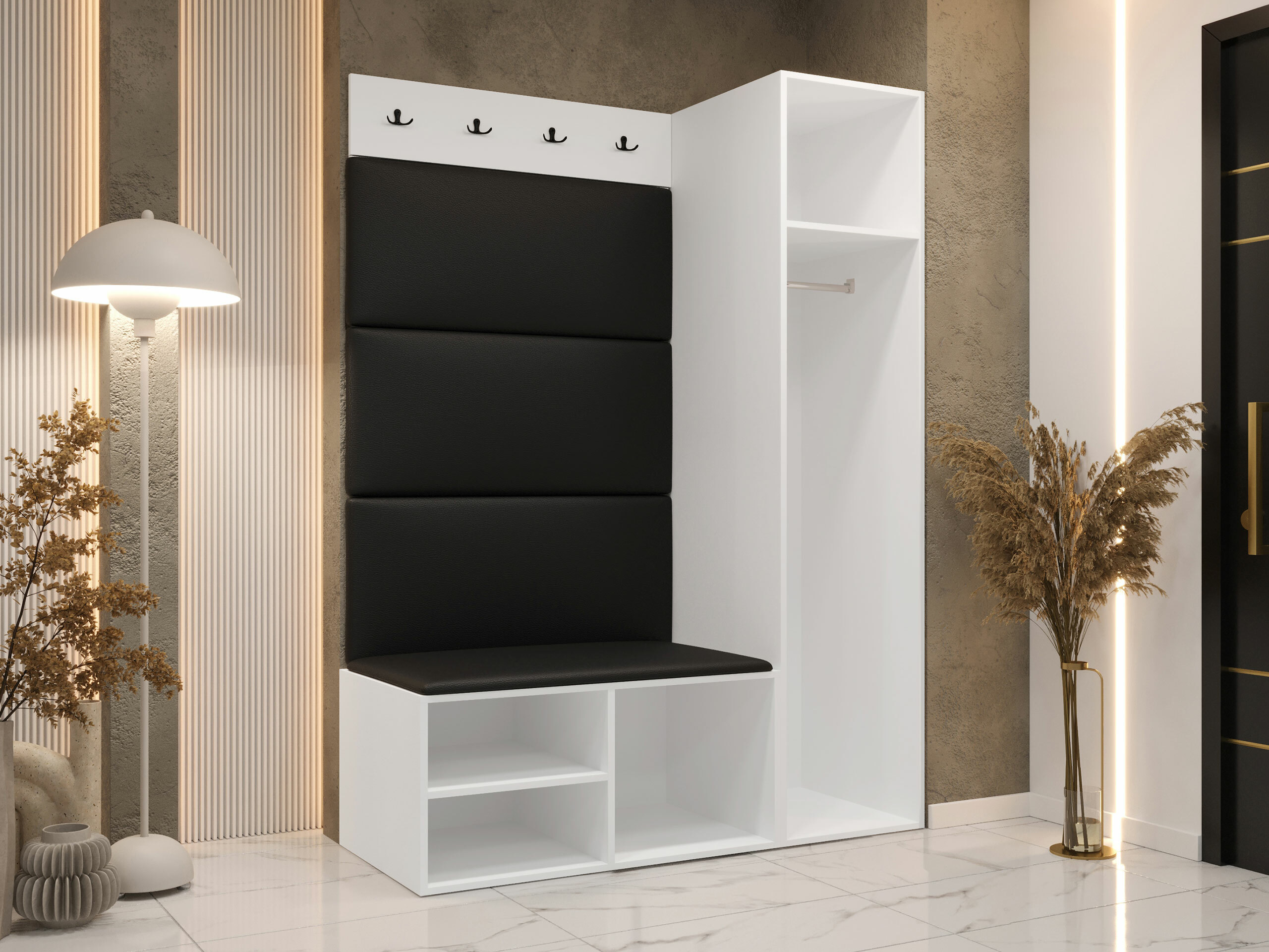 Conjunto para recibidor Hartford 525 (Blanco)