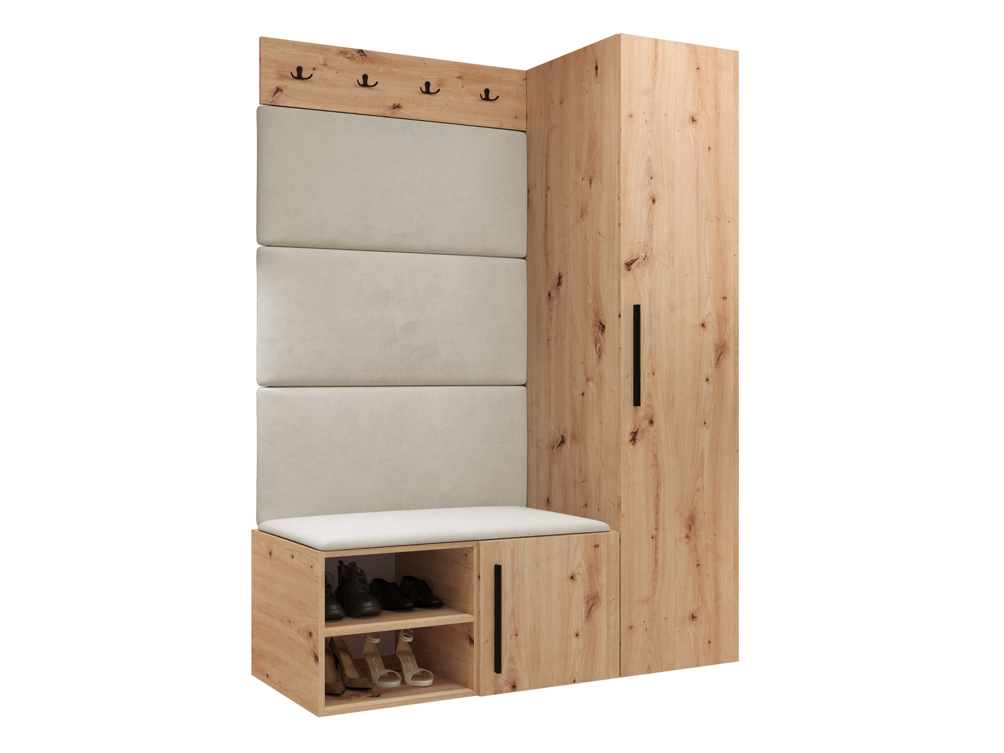 Conjunto para recibidor Hartford 525 (Roble Artisan)