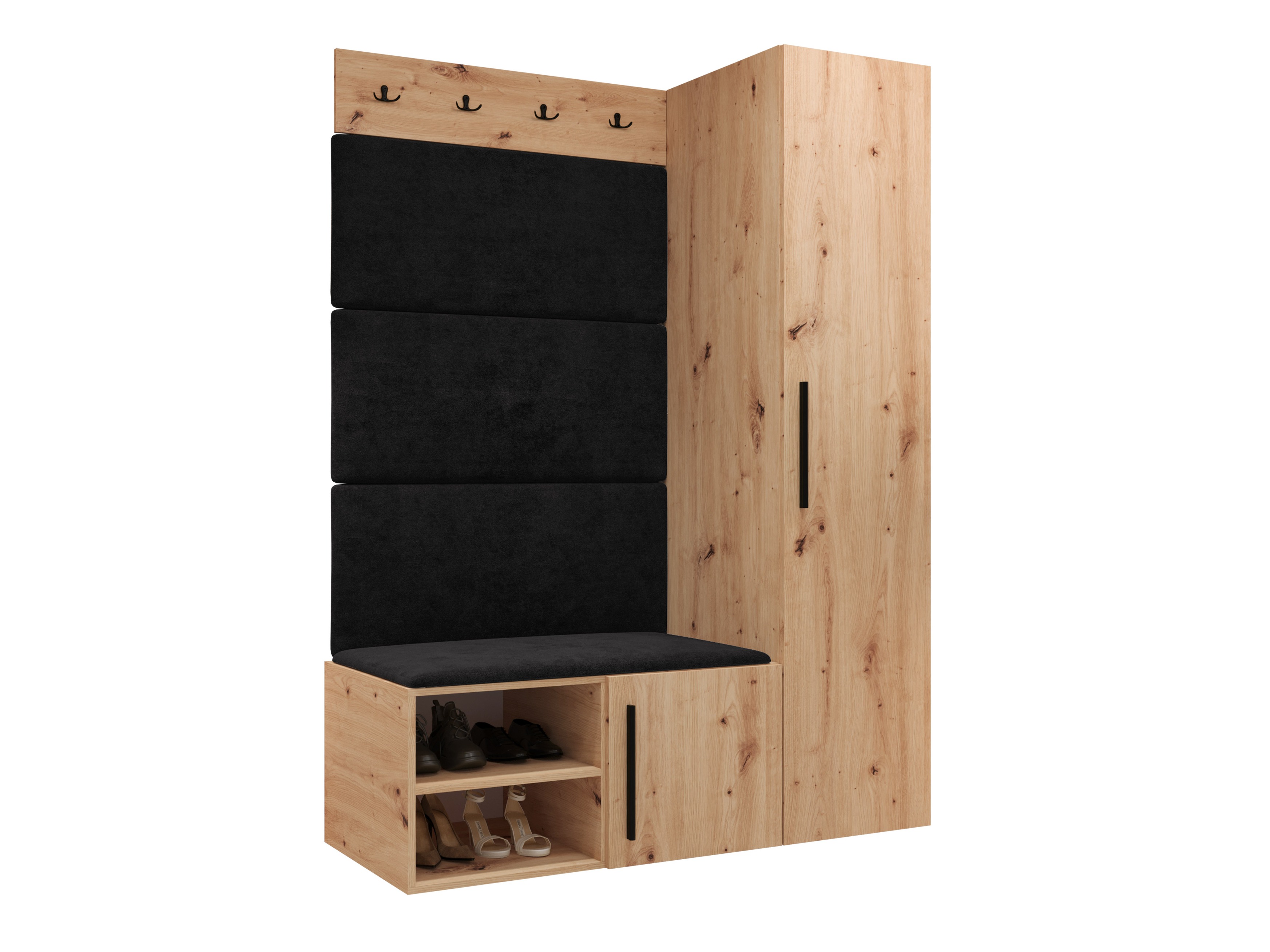 Conjunto para recibidor Hartford 525 (Roble Artisan)