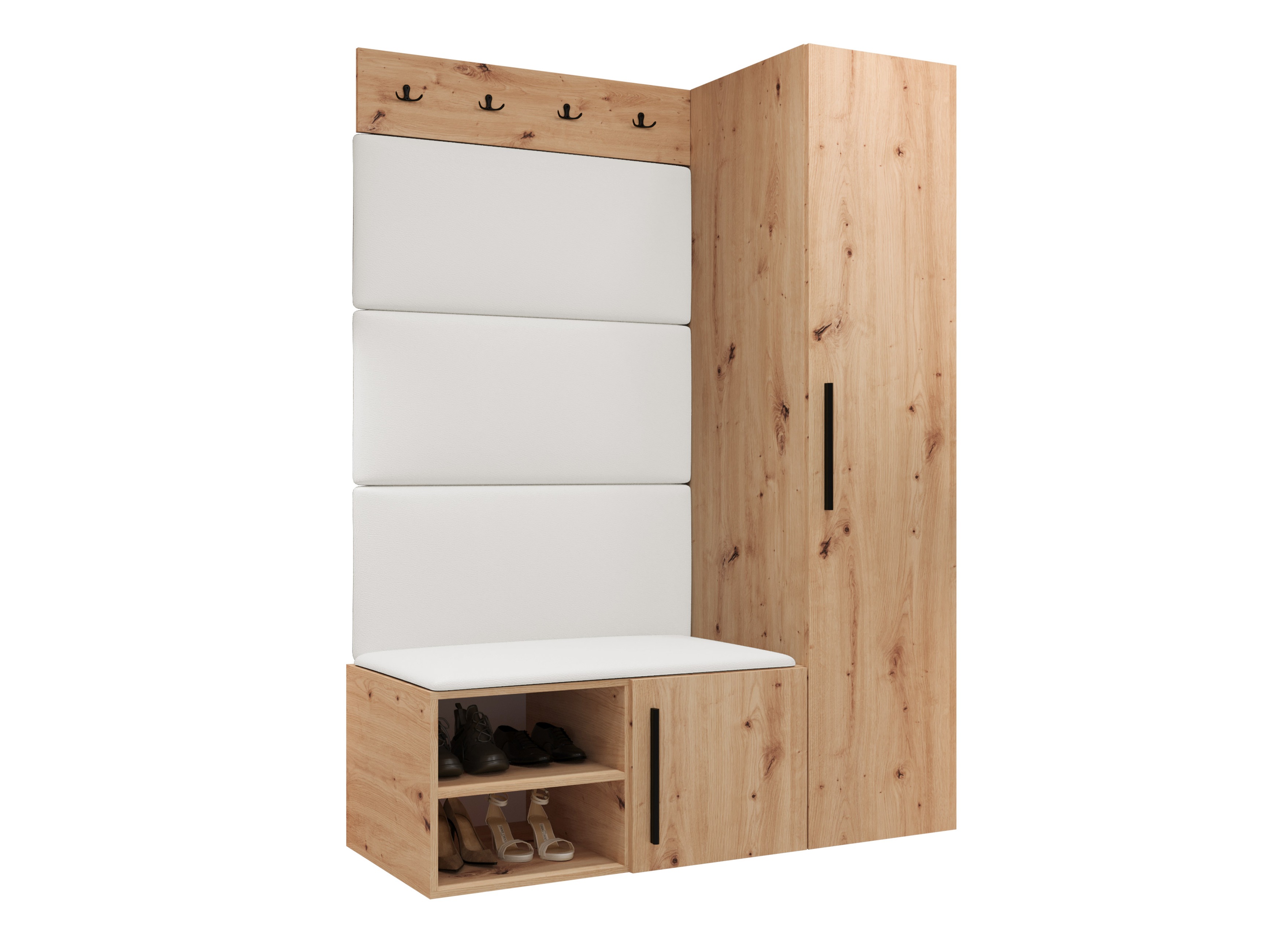 Conjunto para recibidor Hartford 525 (Roble Artisan)