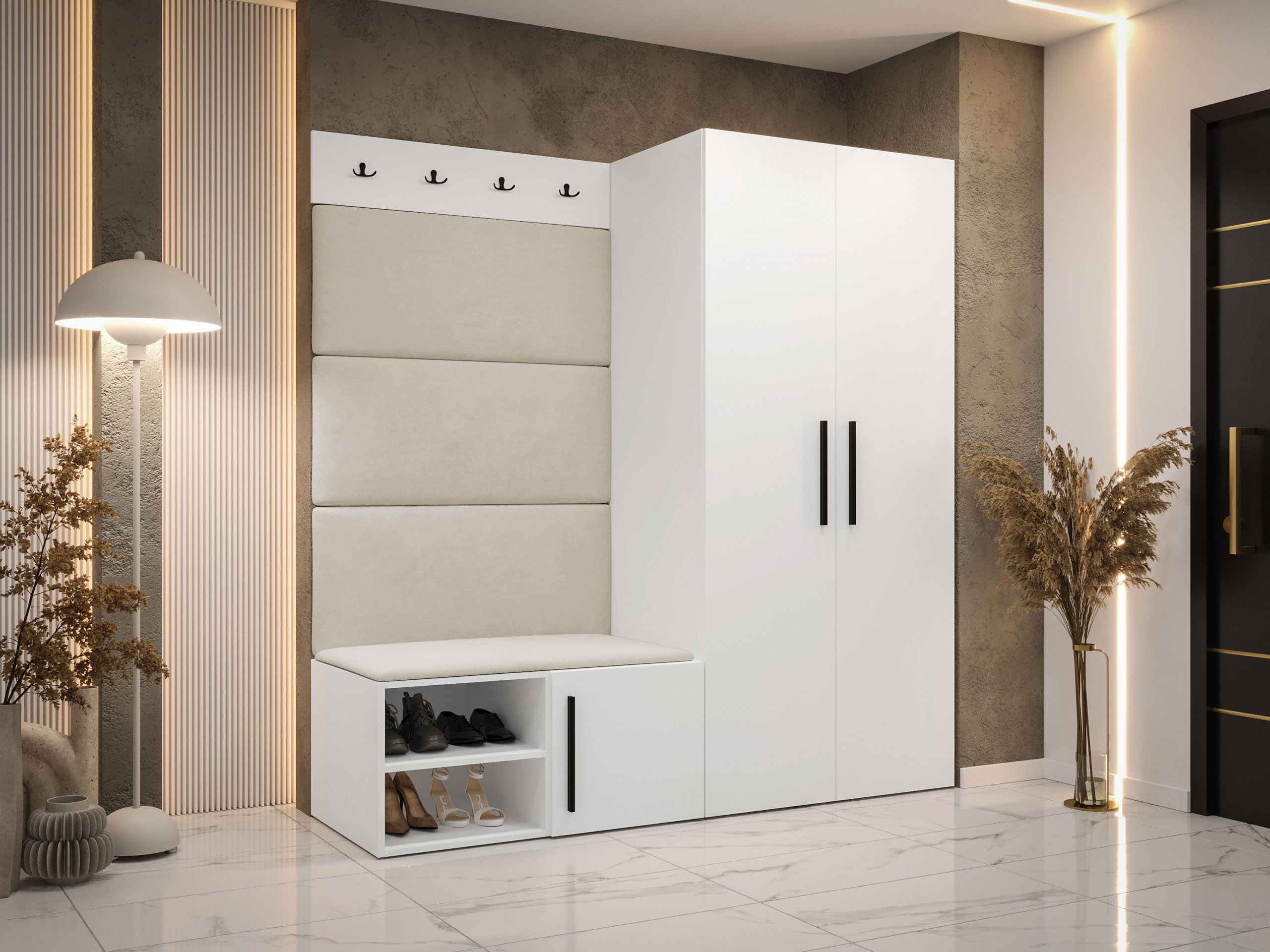 Conjunto para recibidor Hartford 526 (Blanco)