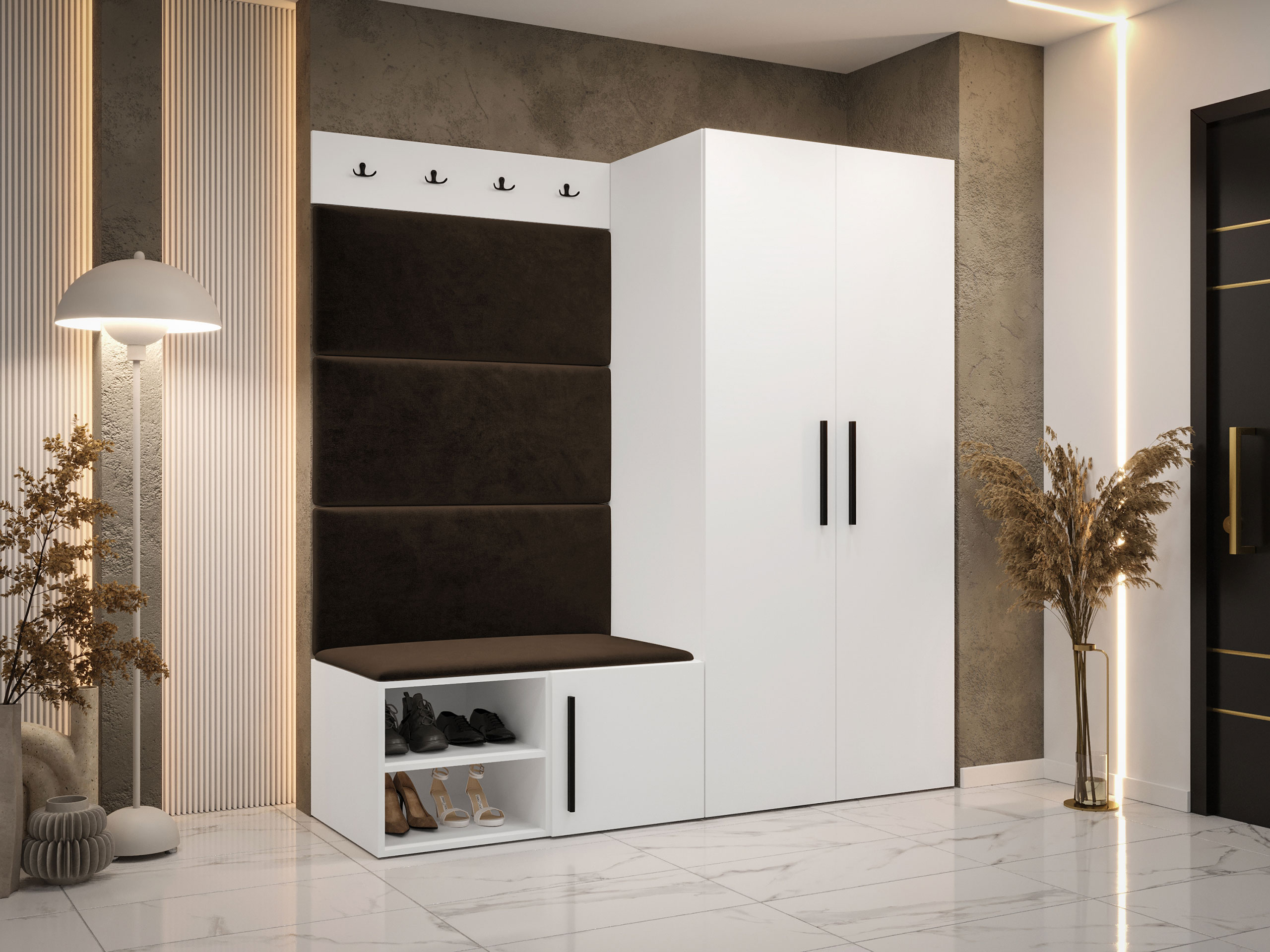 Conjunto para recibidor Hartford 526 (Blanco)