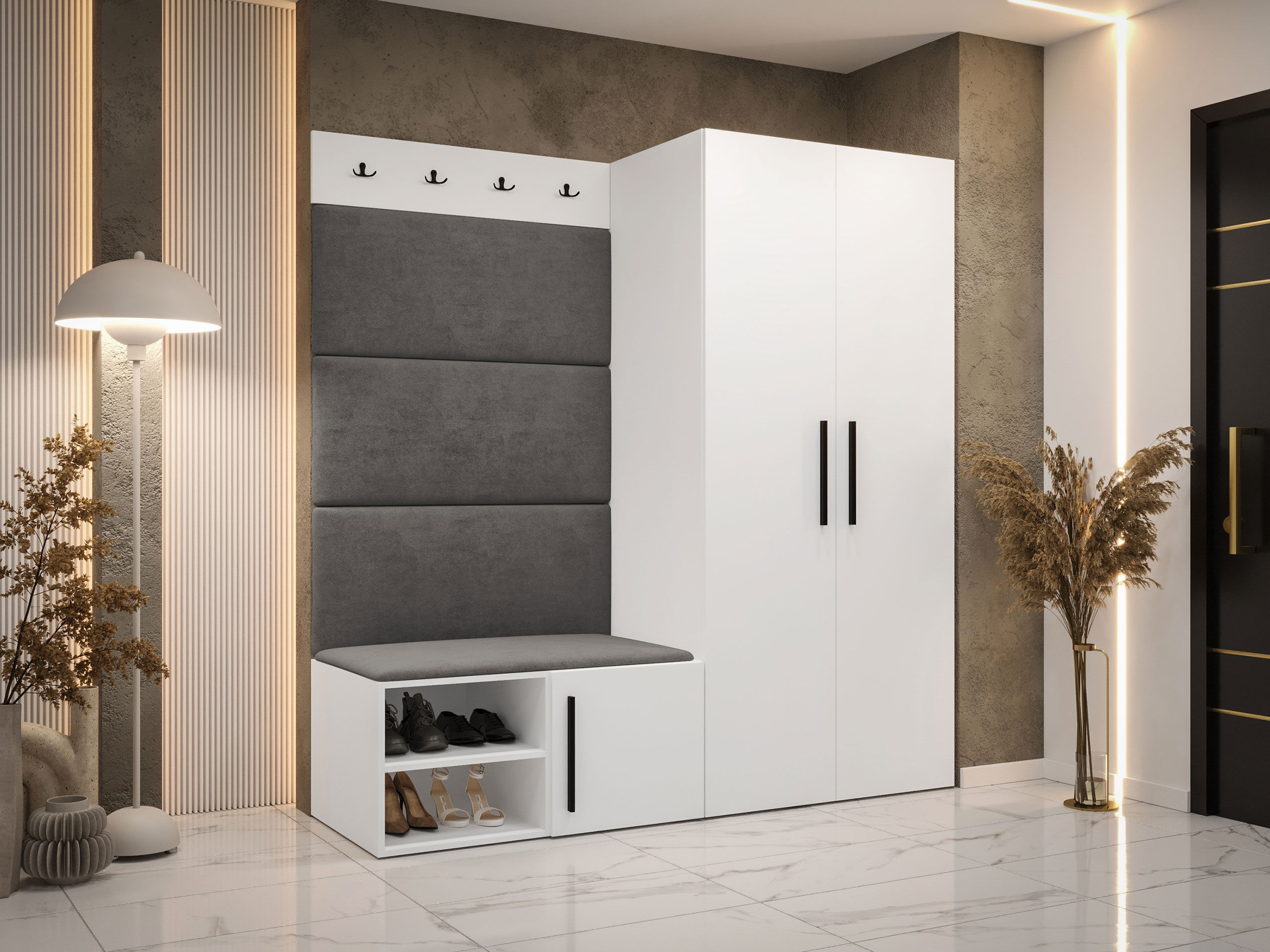 Conjunto para recibidor Hartford 526 (Blanco)