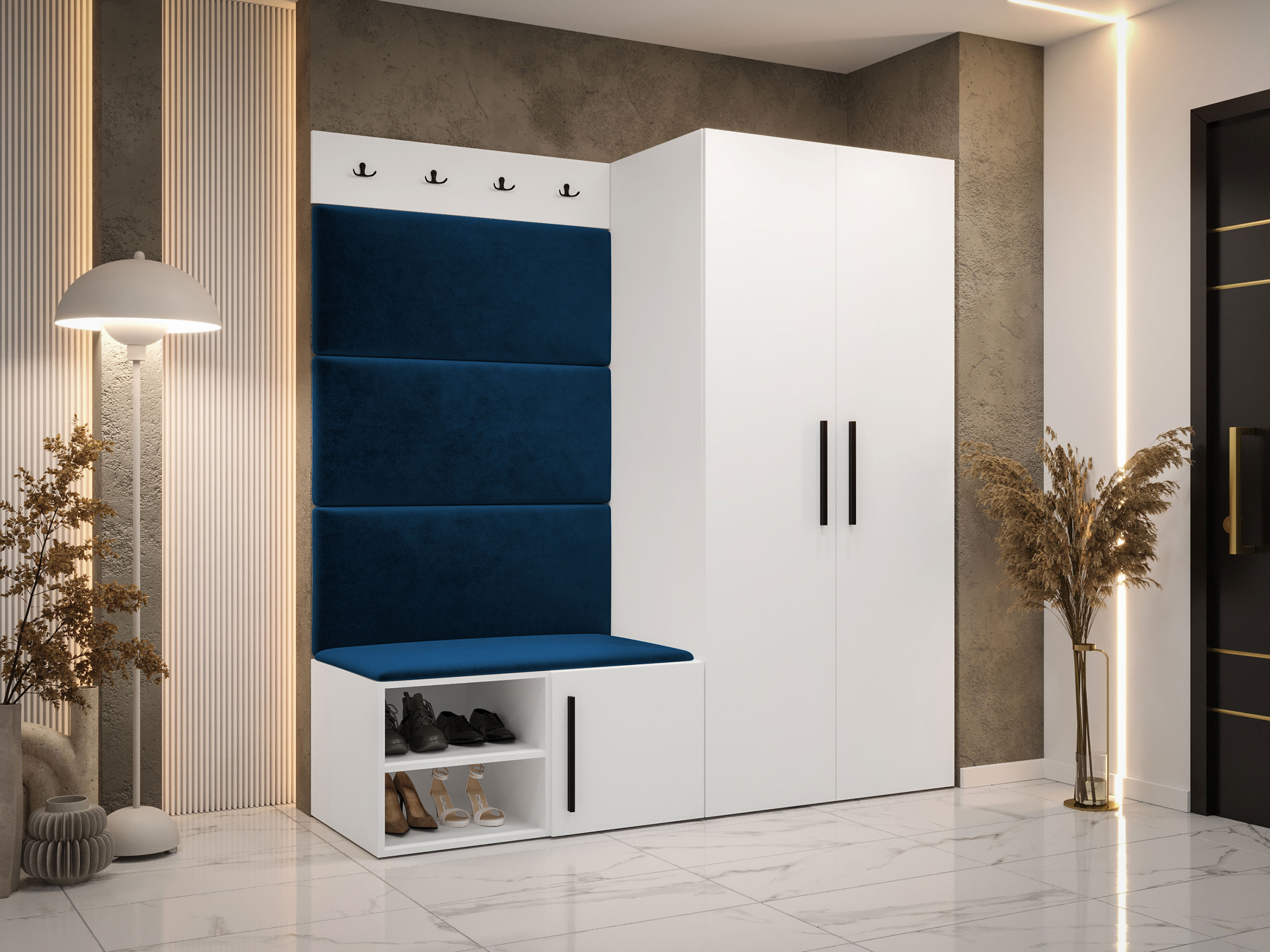 Conjunto para recibidor Hartford 526 (Blanco)