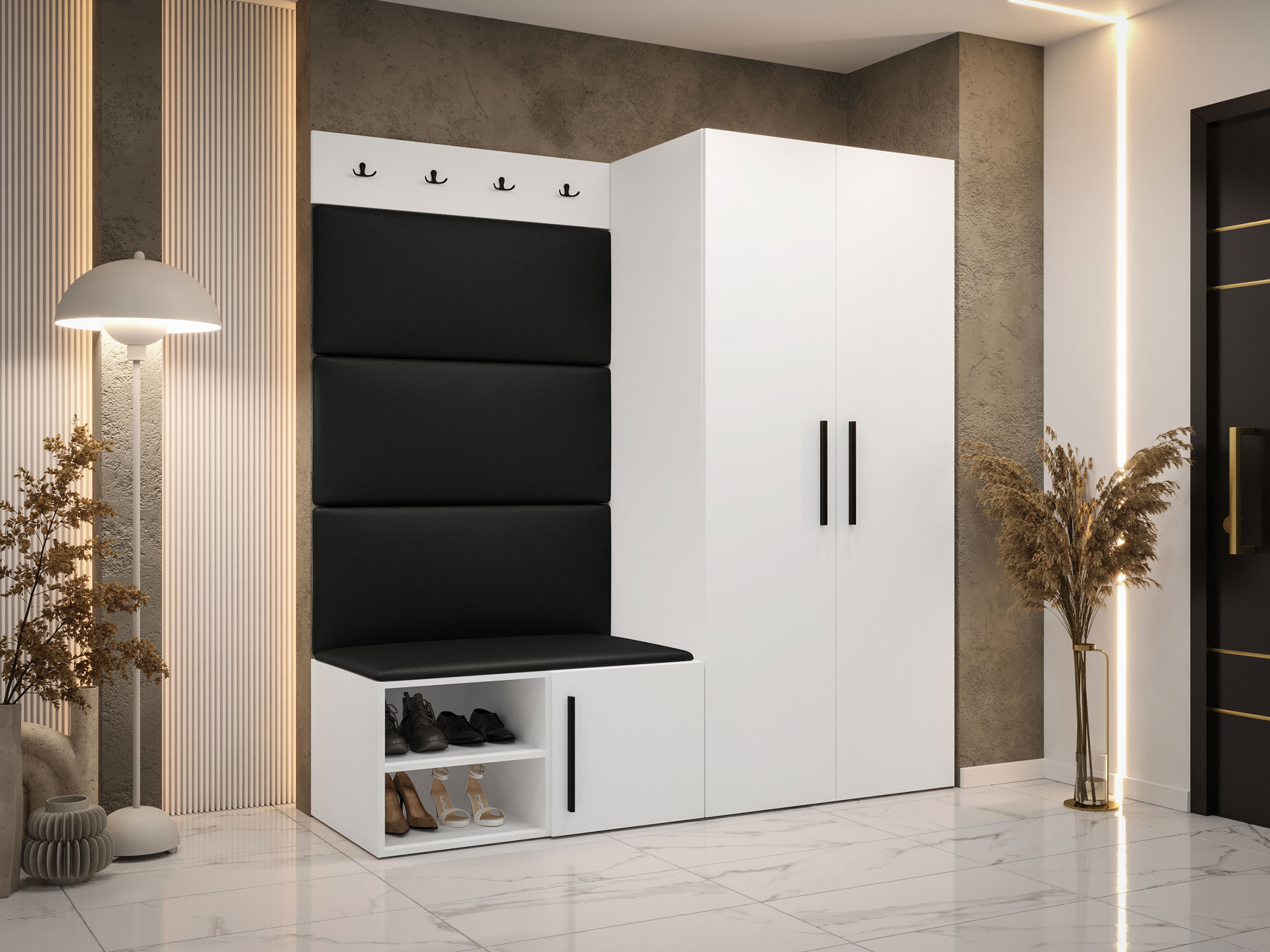 Conjunto para recibidor Hartford 526 (Blanco)