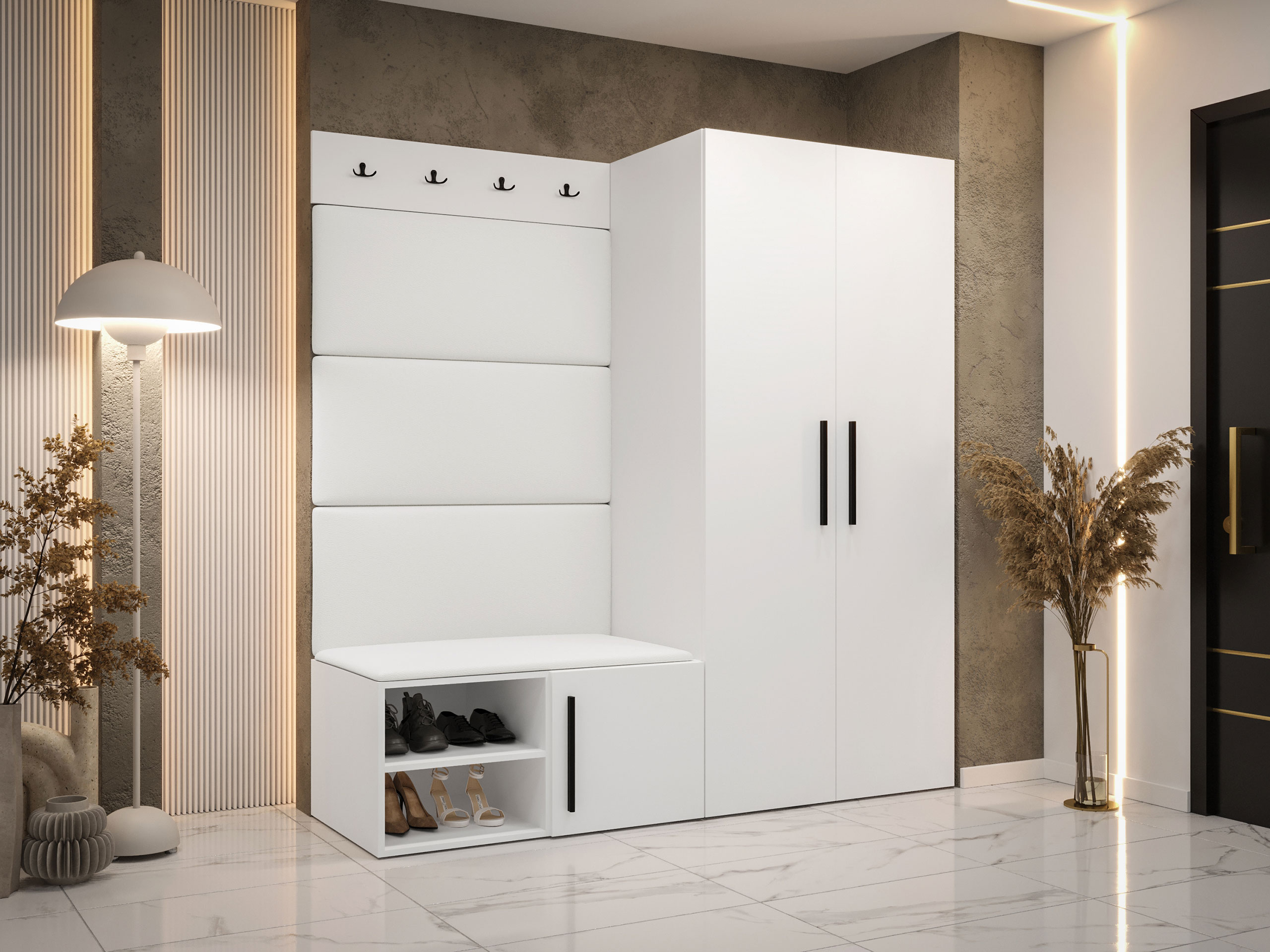 Conjunto para recibidor Hartford 526 (Blanco)