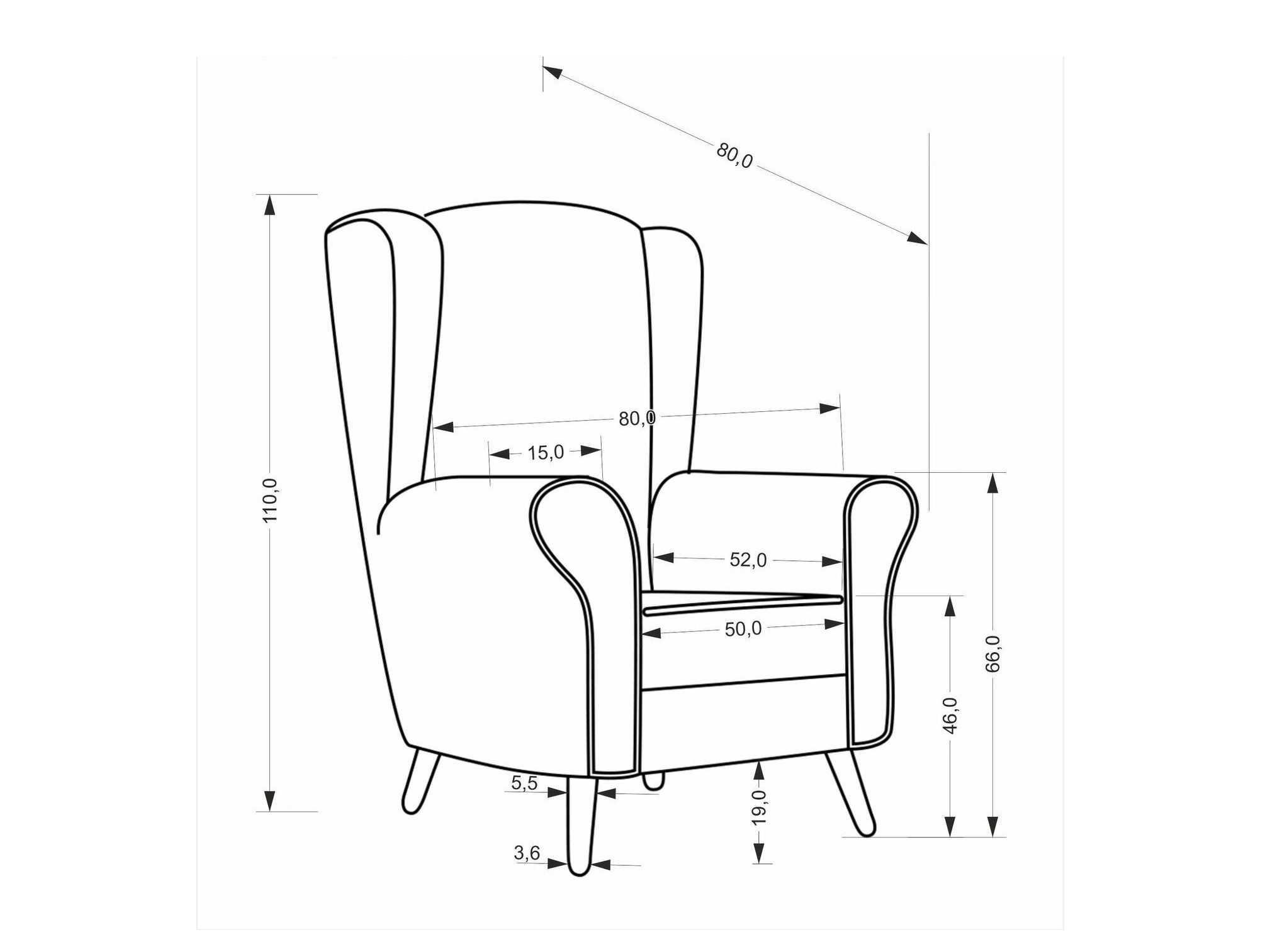 Sillón Houston 1929 (Gris)