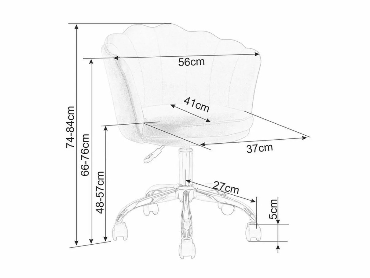 Silla de oficina Detroit 819 (Rosa)