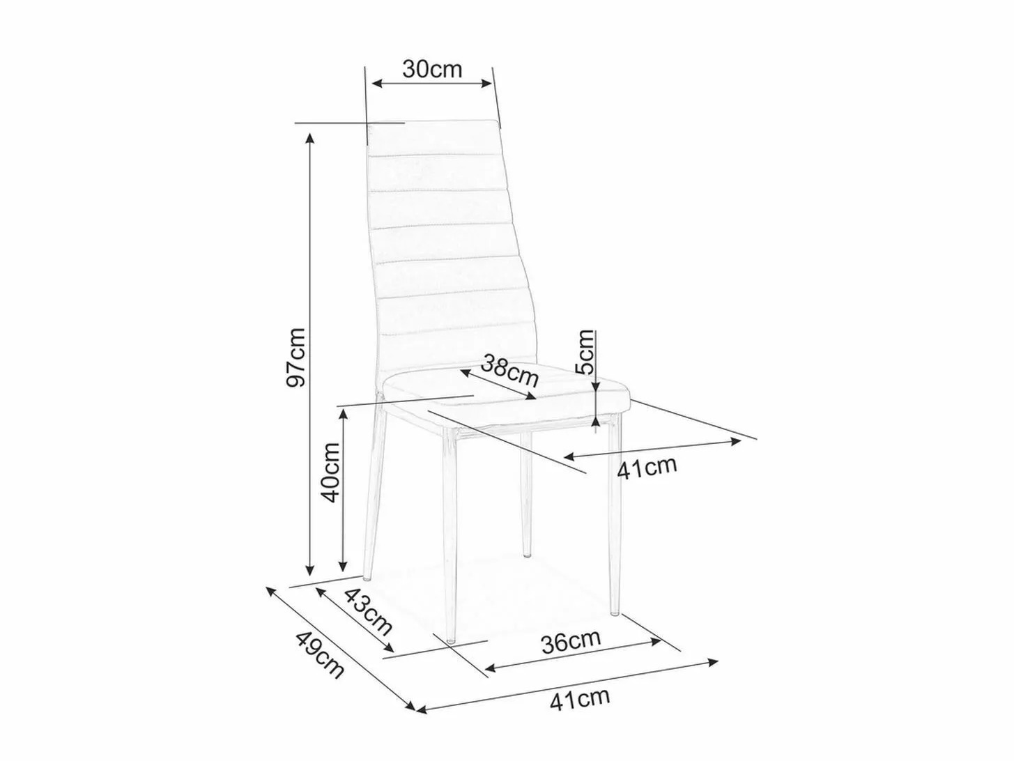 Silla Detroit 821 (Gris)