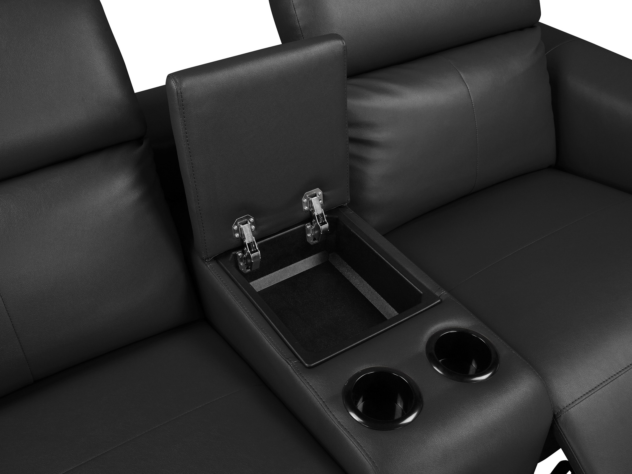 Sofá reclinable Denton 1467 (Negro)