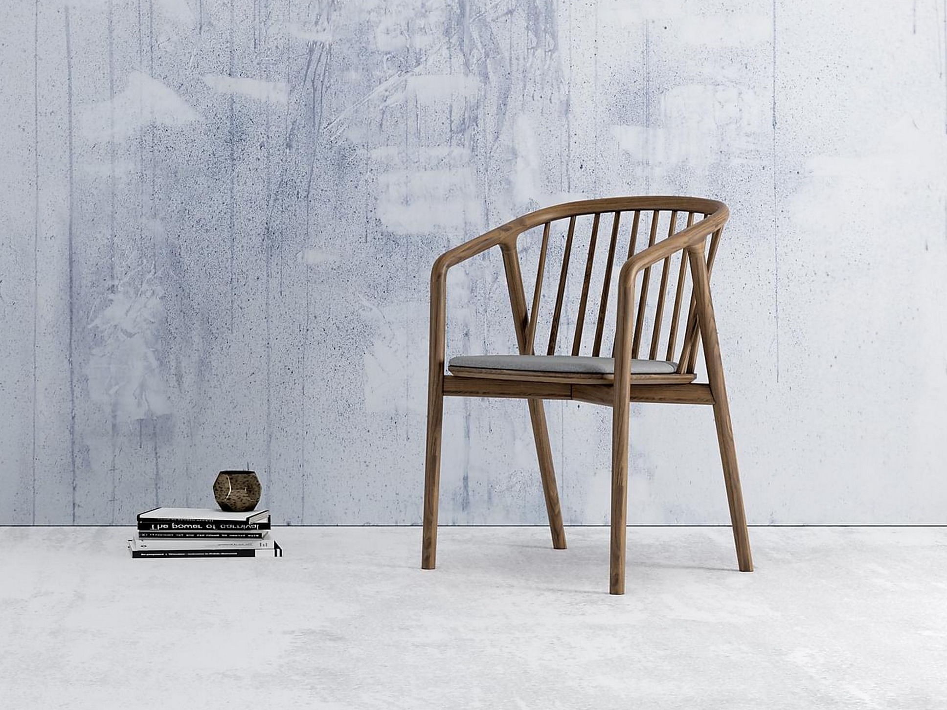 Silla Tivsoru 123 (Nogal + Gris)