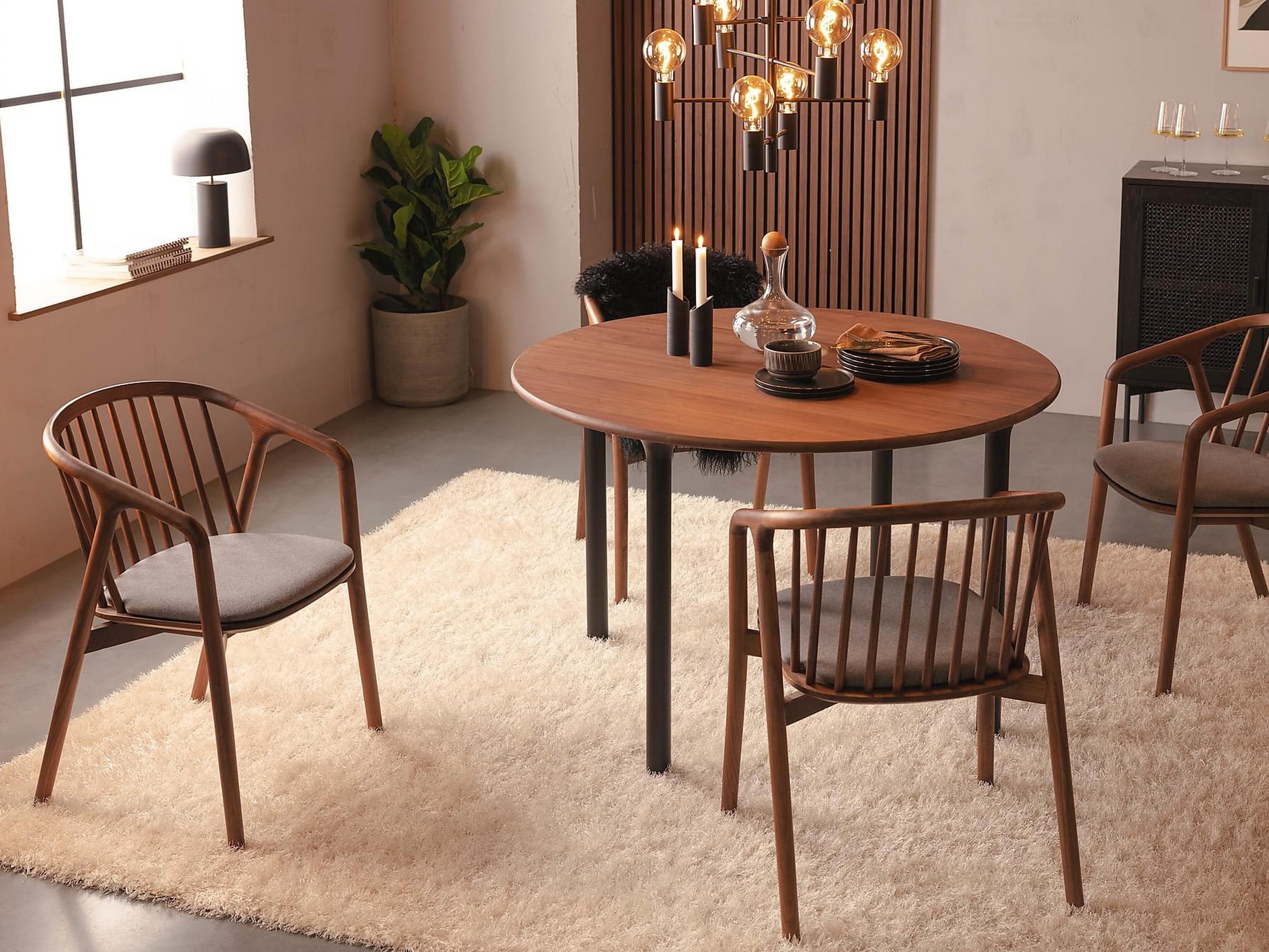 Silla Tivsoru 123 (Nogal + Gris)