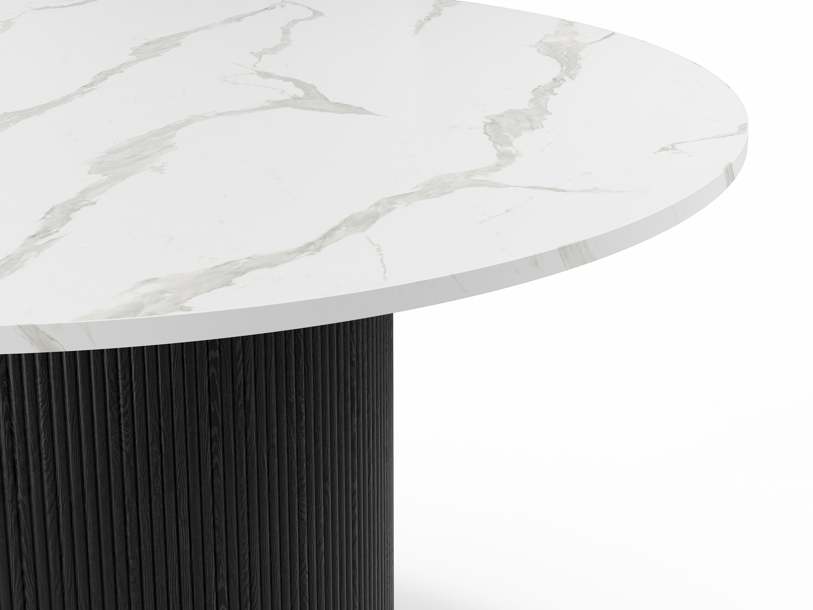 Mesa Springfield 306 (Negro + Mármol blanco)