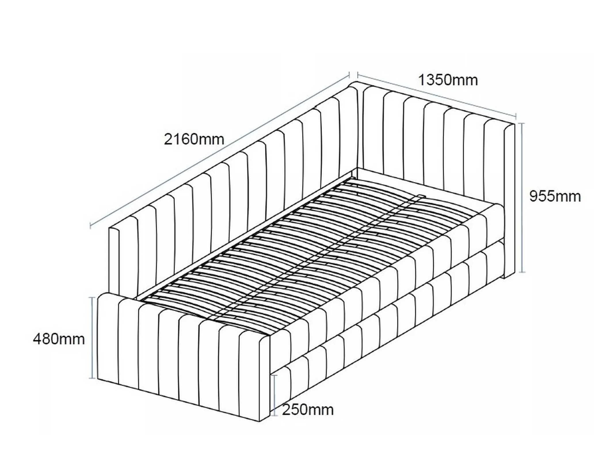 Cama Detroit 855 (Gris)