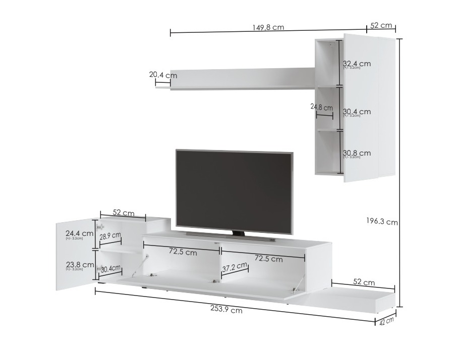 Conjunto de salón Ontario 158 (Blanco)