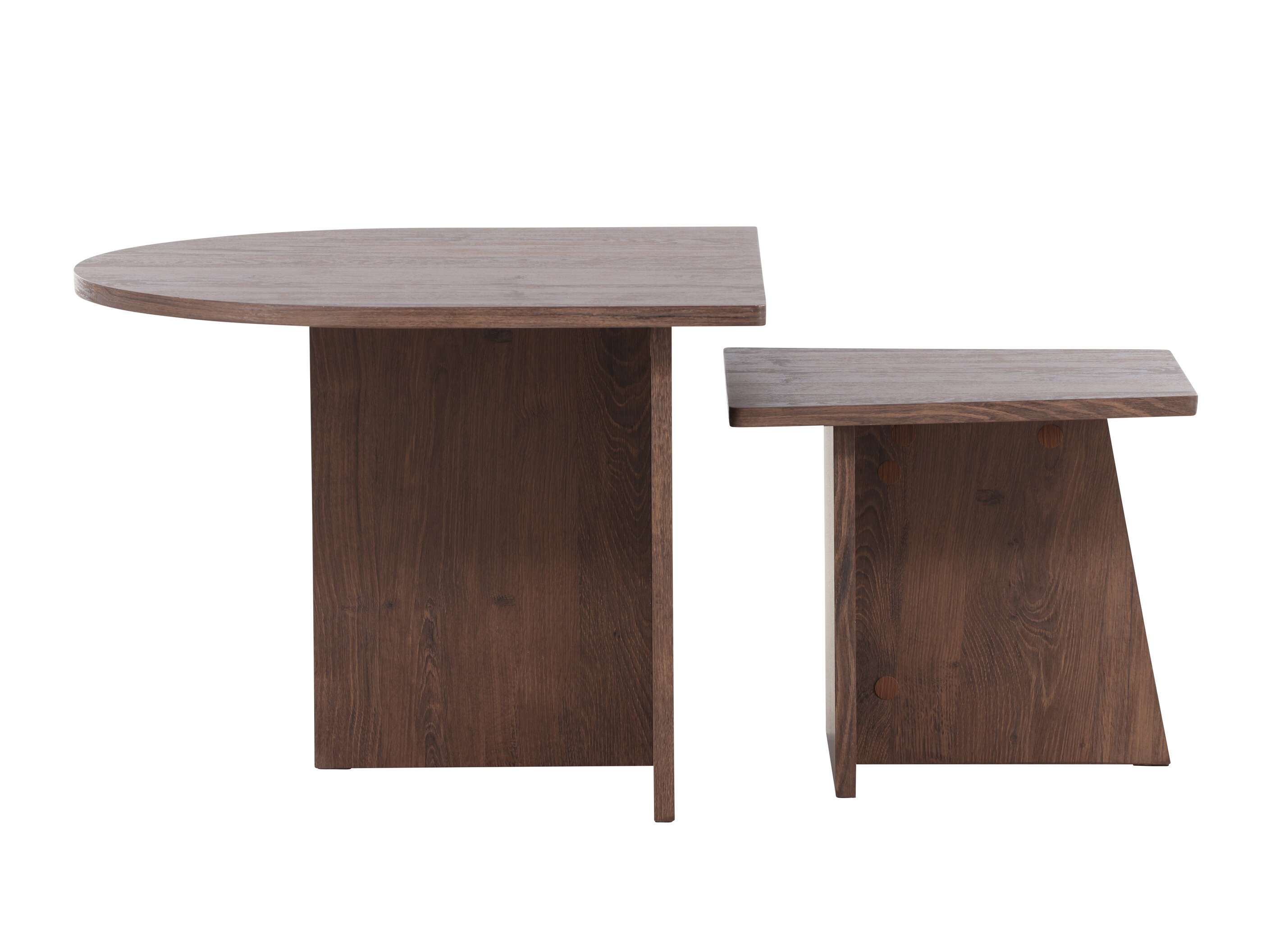 Conjunto mesa de centro Dallas 4880 (Marrón oscuro)