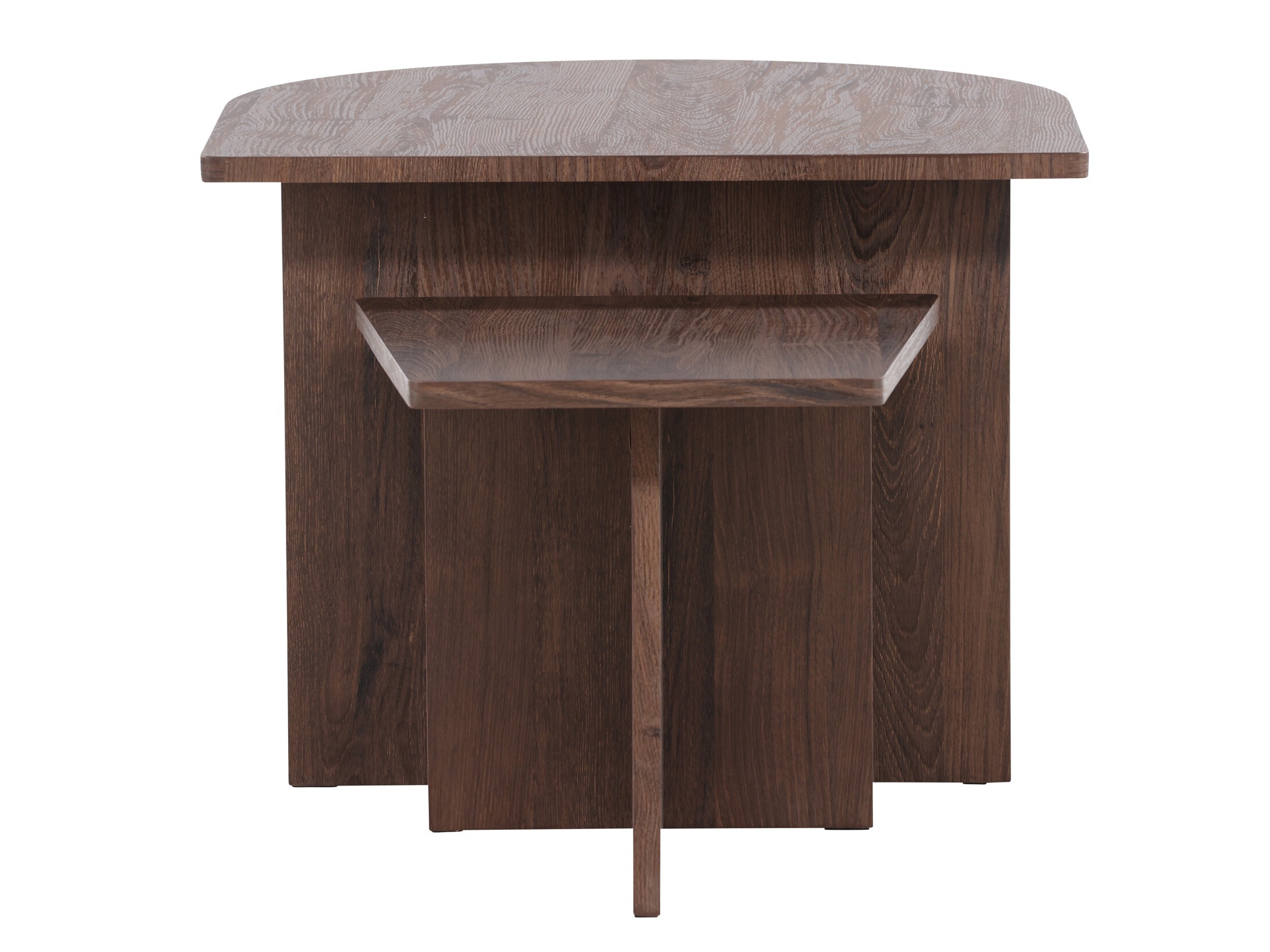Conjunto mesa de centro Dallas 4880 (Marrón oscuro)