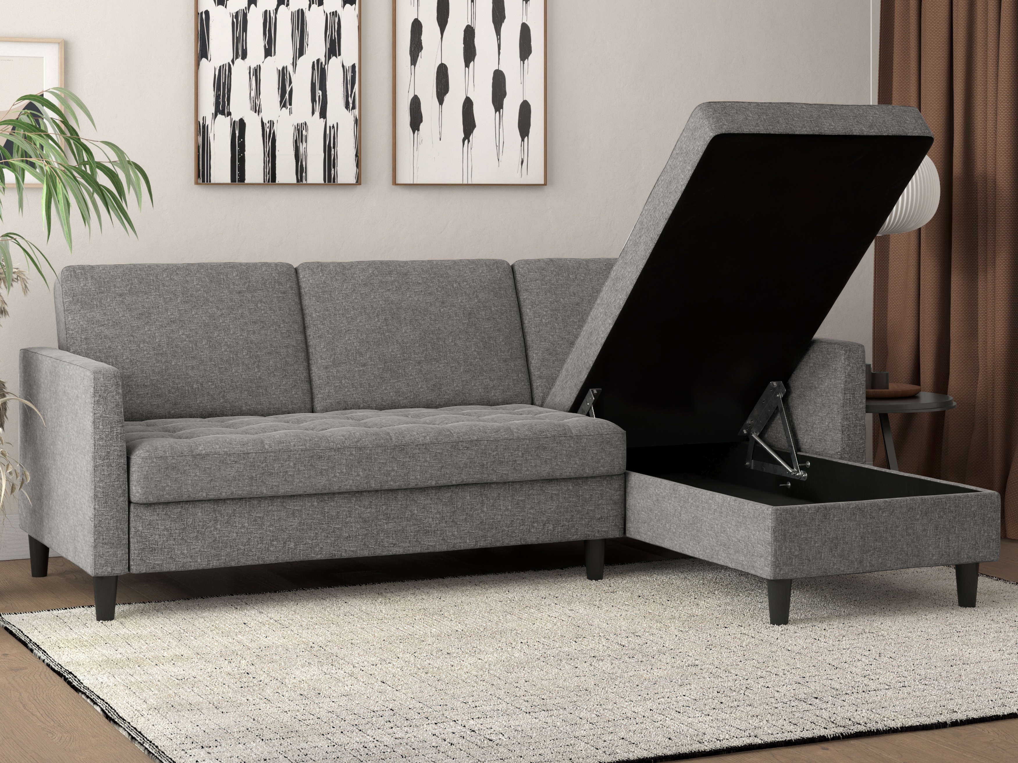 Sofá rinconero Tulsa 541 (Gris)