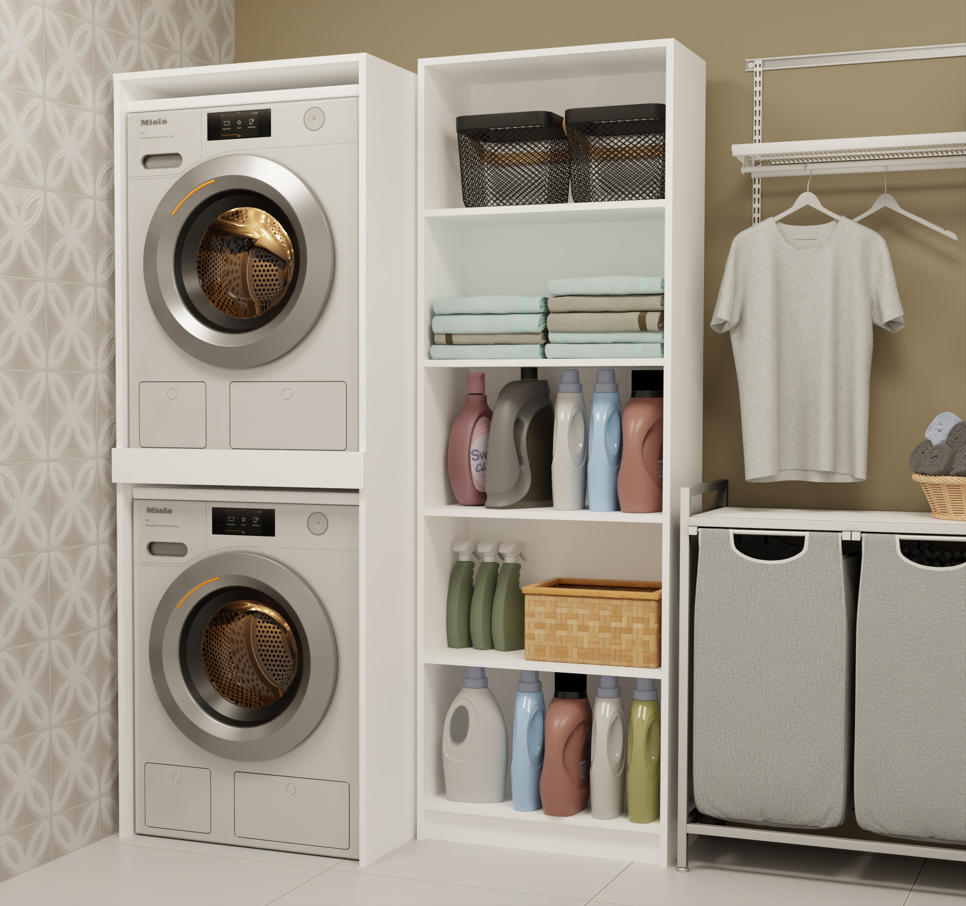 Estantería para baño Balelbo 108 (Blanco)