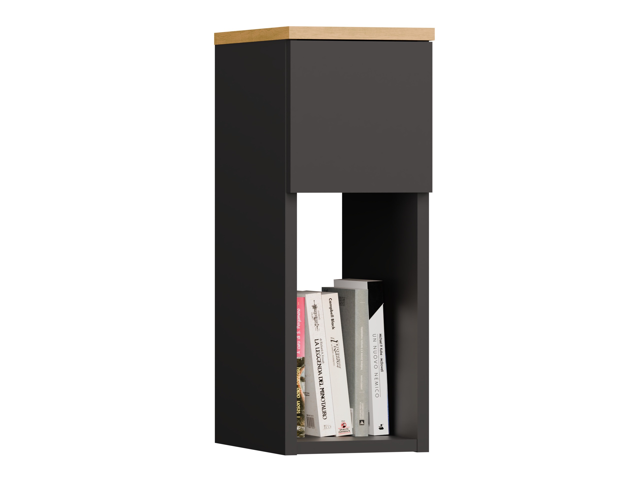 Mesilla de noche Mandeville 304 (Antracita + Roble Artisan)