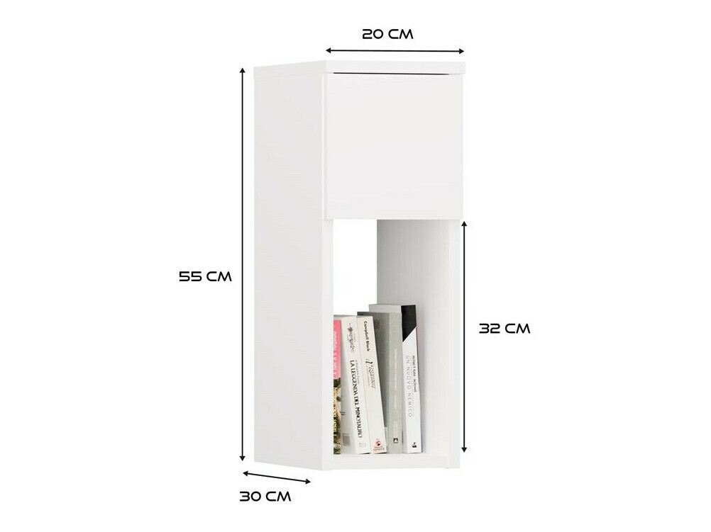 Mesilla de noche Mandeville 304 (Antracita + Roble Artisan)