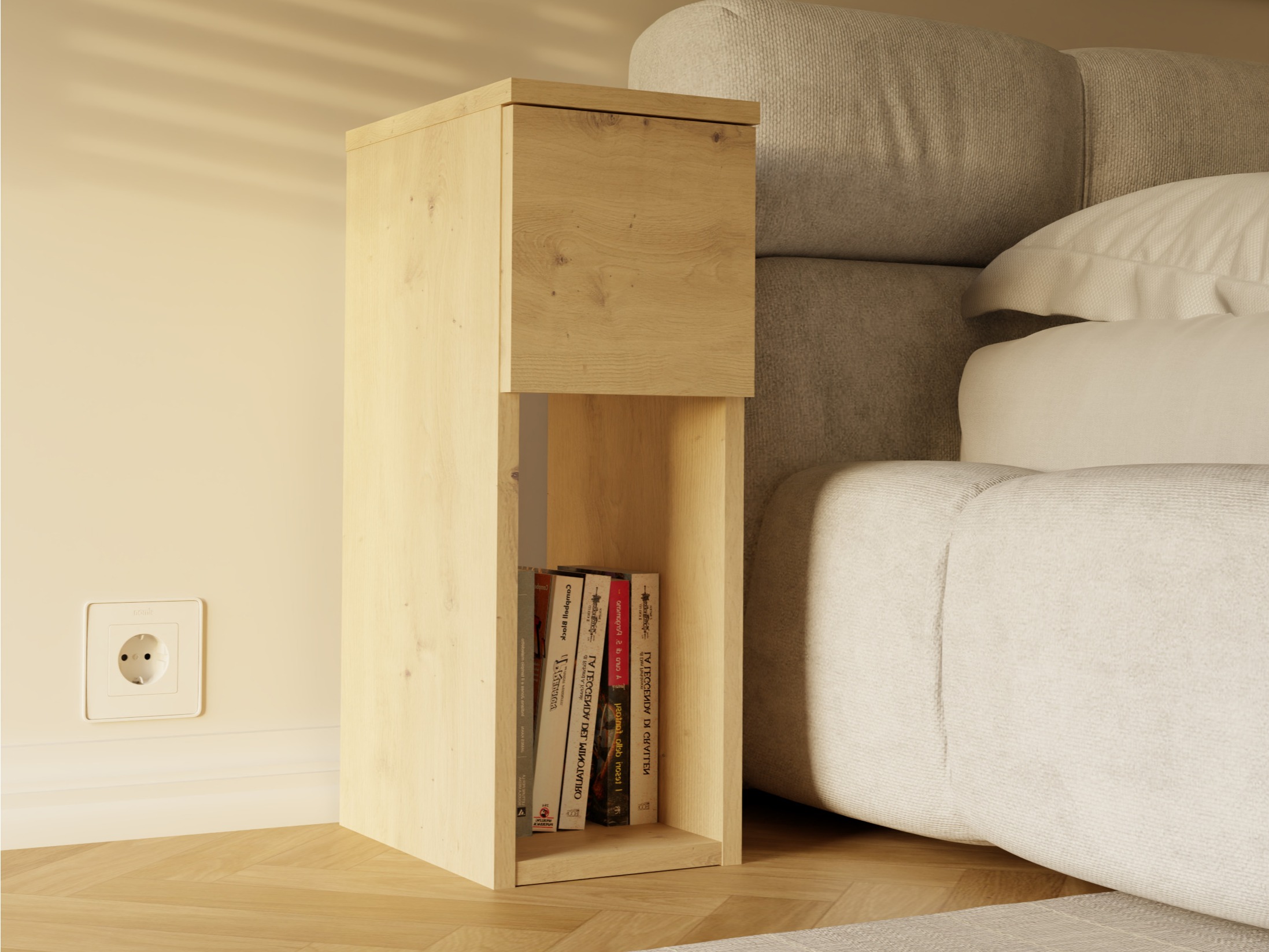 Mesilla de noche Mandeville 304 (Roble Artisan)