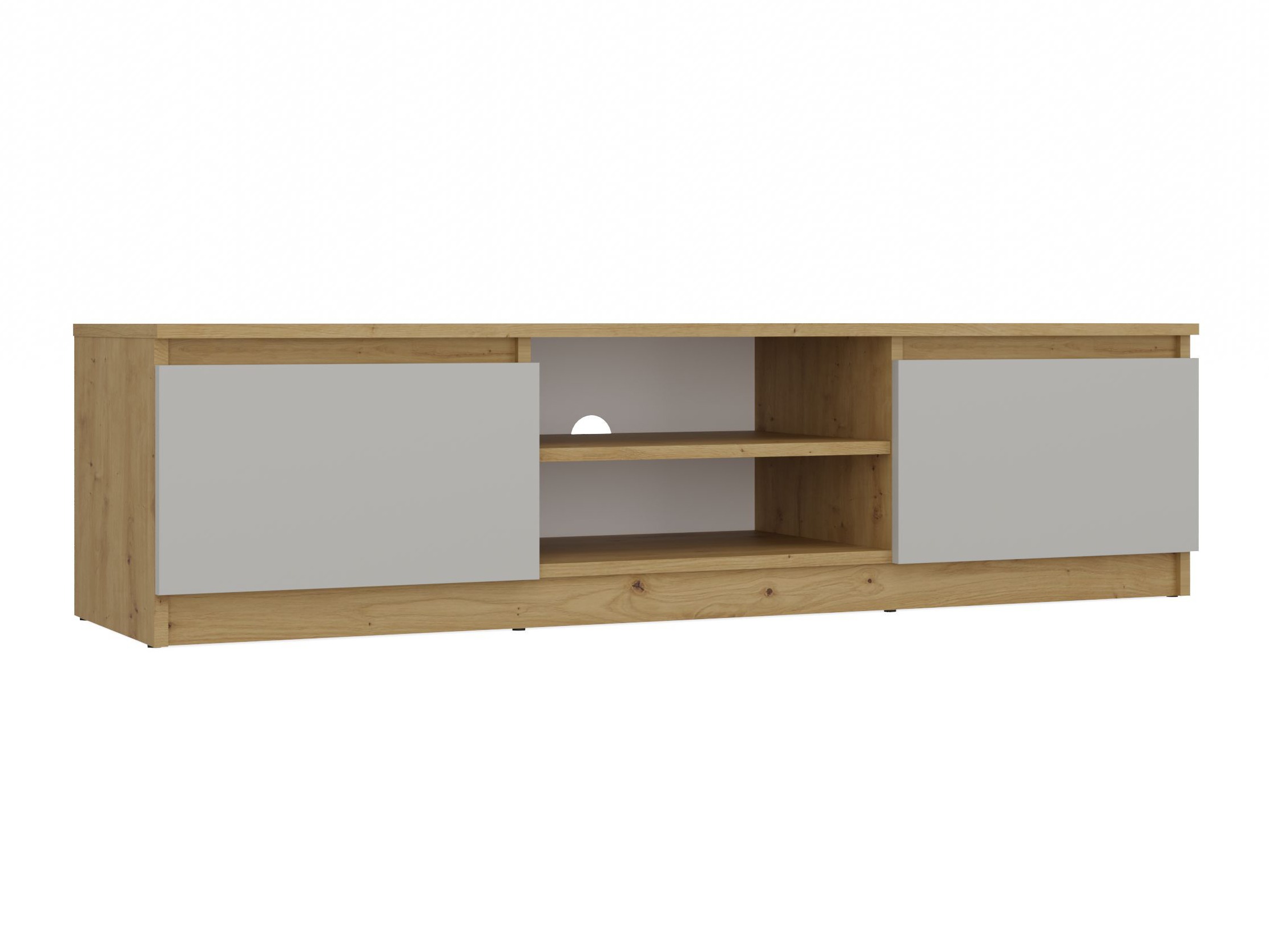 Mueble TV Elbvelu 125 (Roble Artisan + Cachemira)