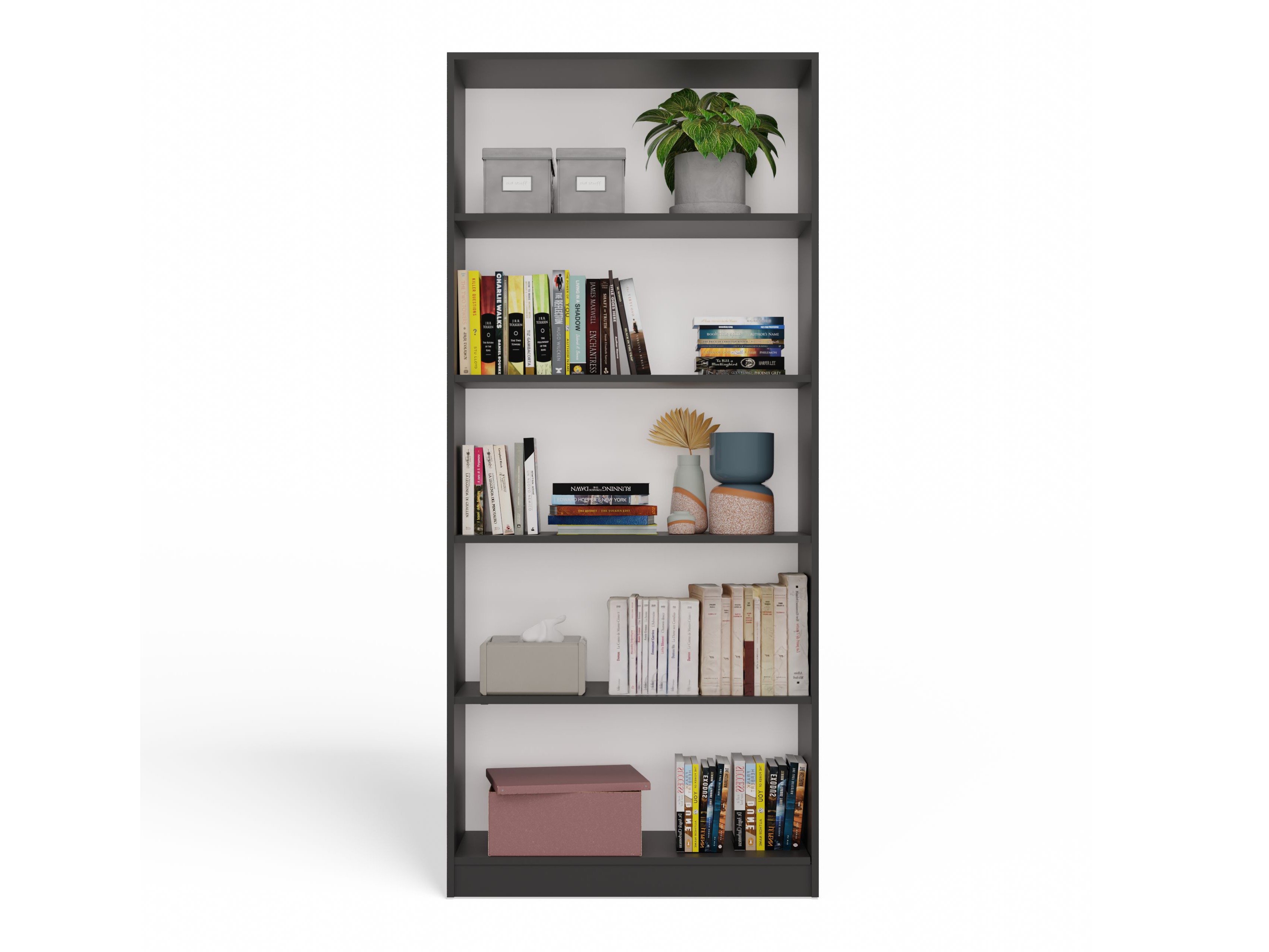 Estantería Mandeville 253 (Antracita + Blanco)